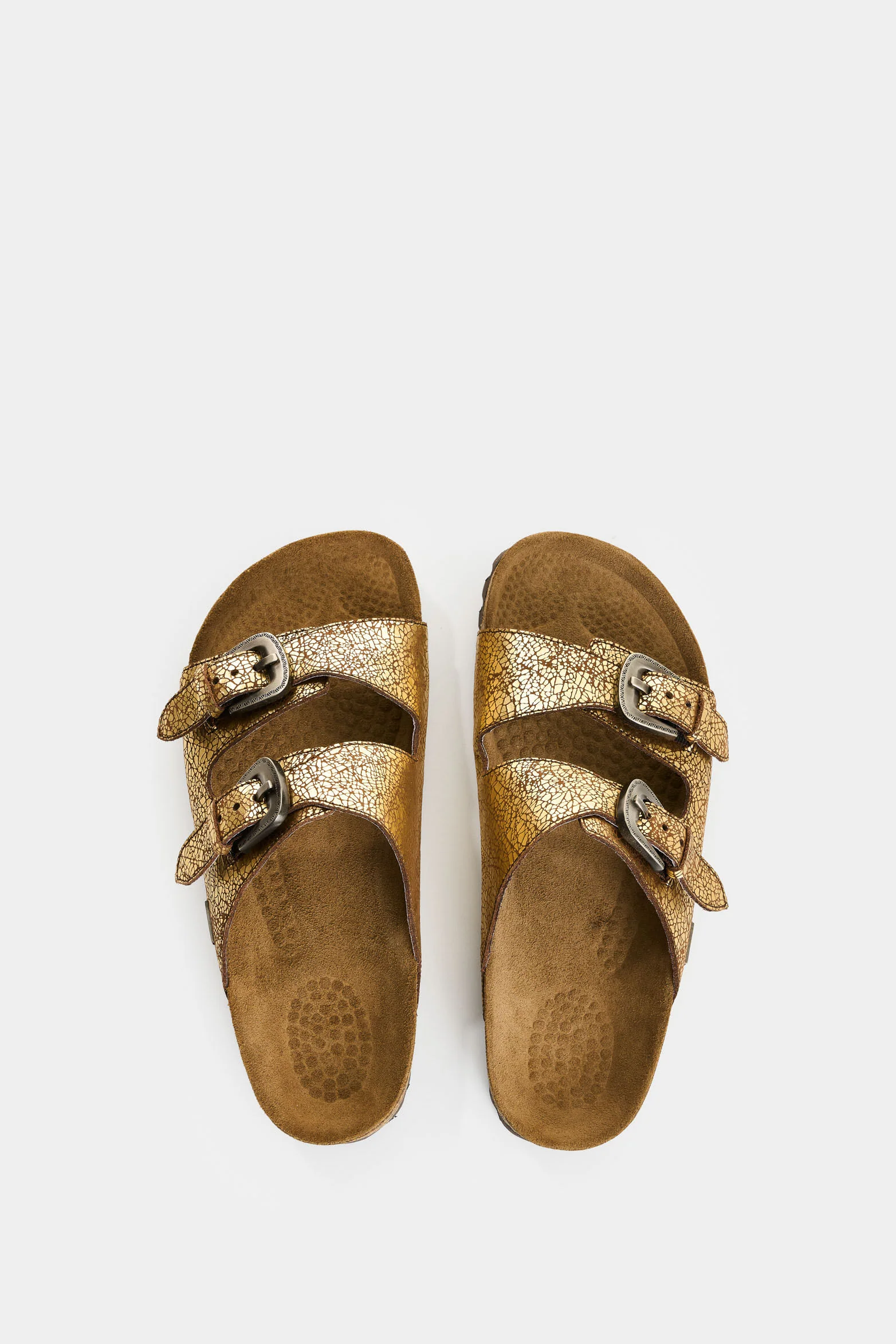 Folia Leather Flat Sandals for Women Misti - Image 4