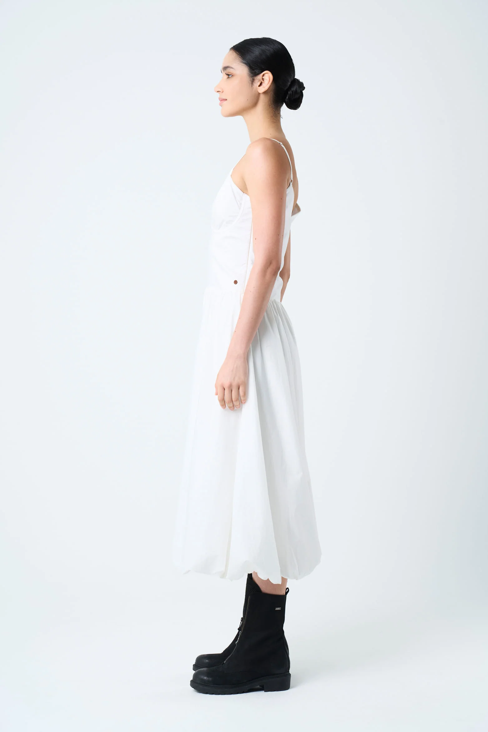 Fugaz Midi Dress for Women Balloon Silhouette - Image 2