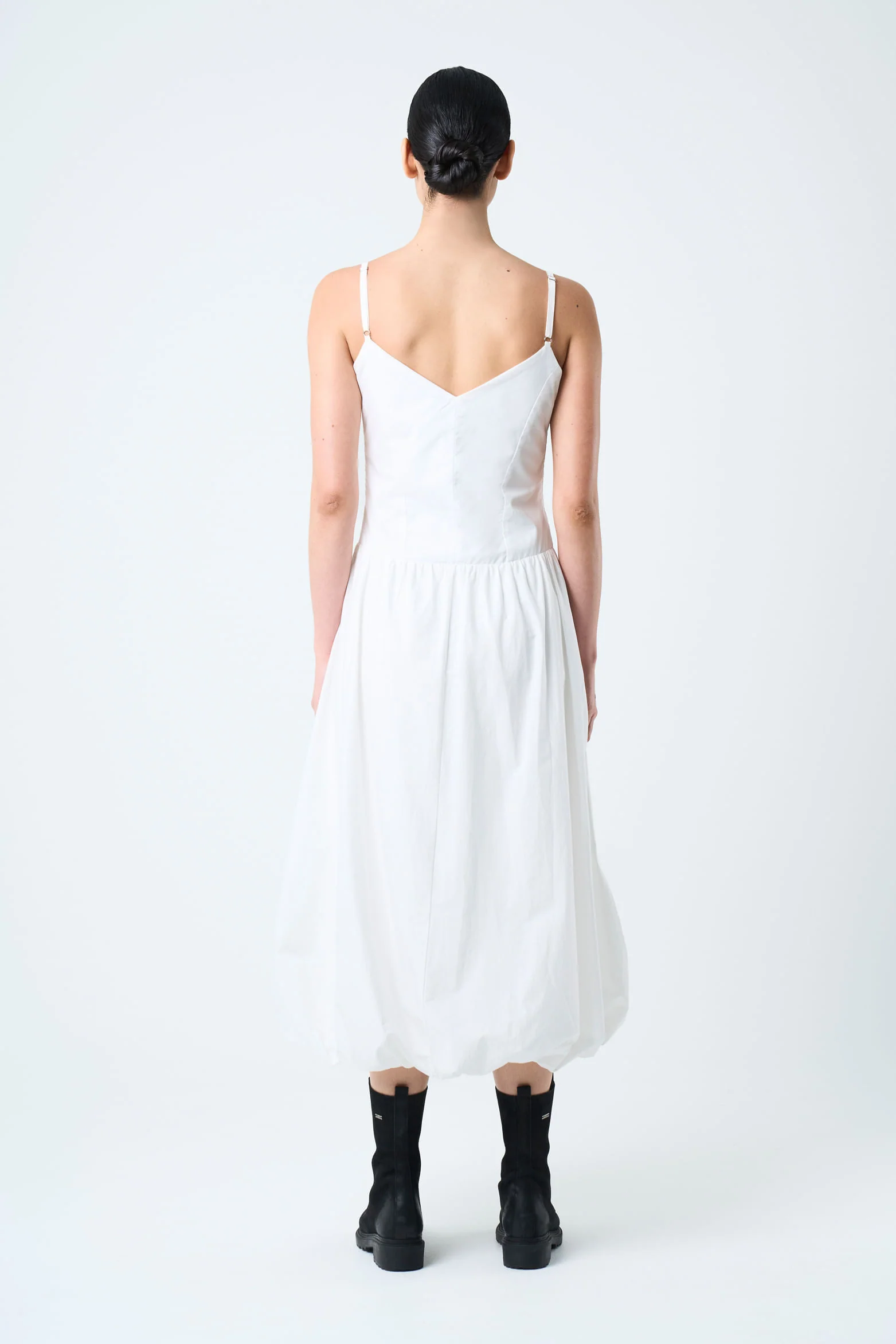 Fugaz Midi Dress for Women Balloon Silhouette - Image 3