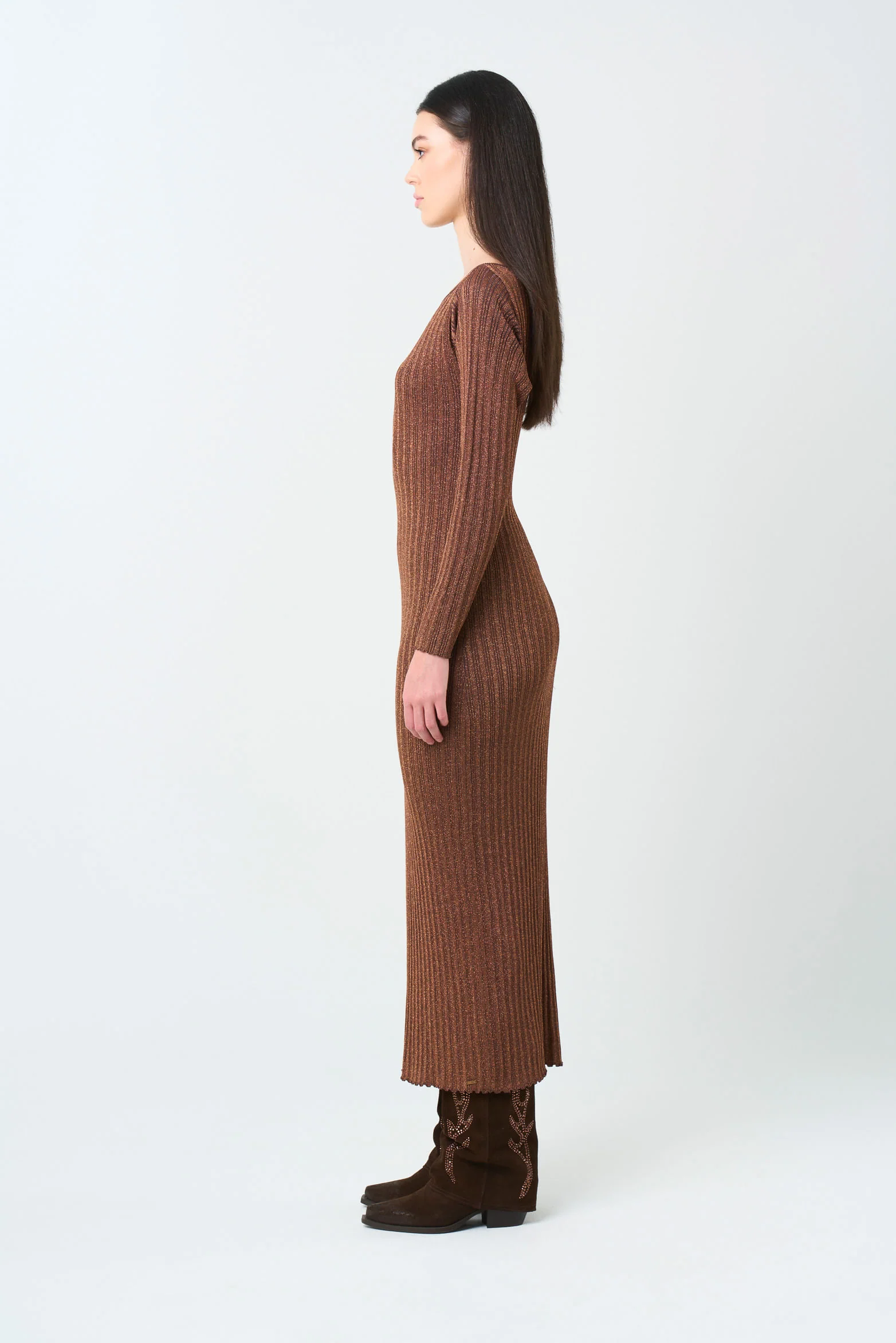 Gael Fitted Knit Dress for Women - Image 2