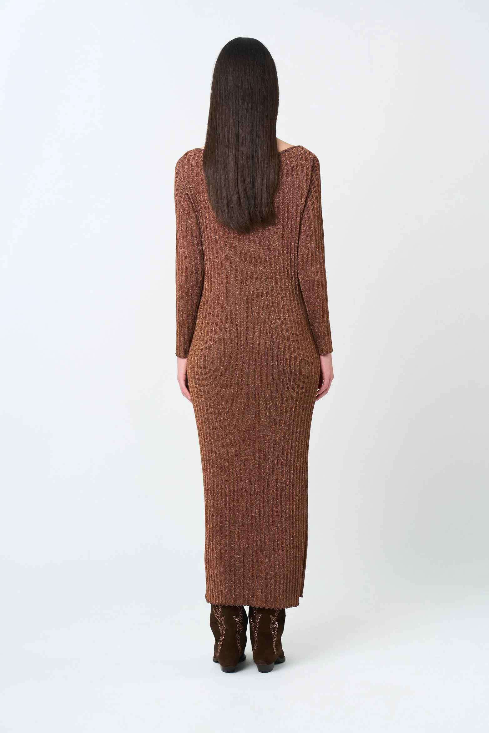 Gael Fitted Knit Dress for Women - Image 3