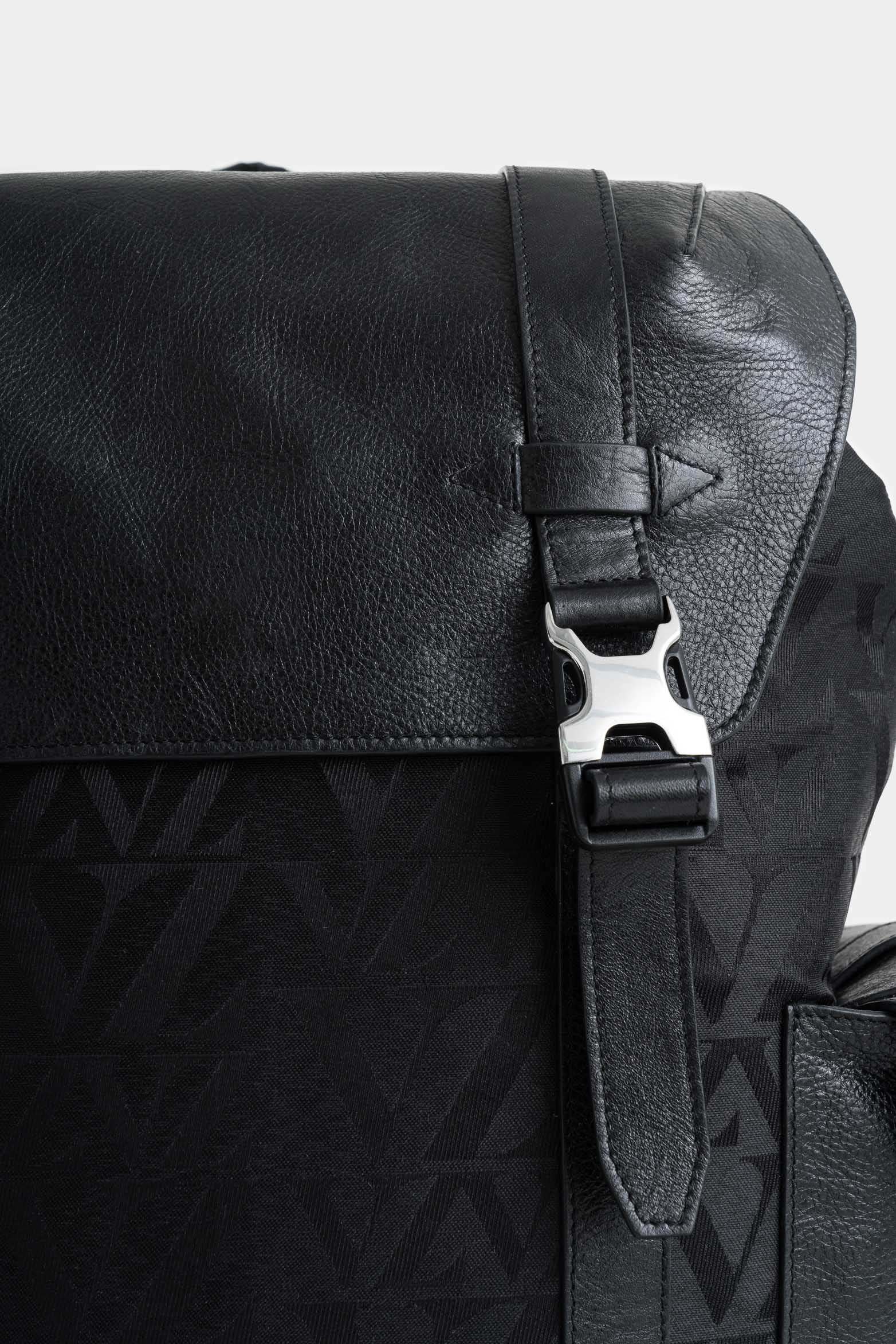 Garda Jacquard Leather Backpack for Men with Monogram - Image 4