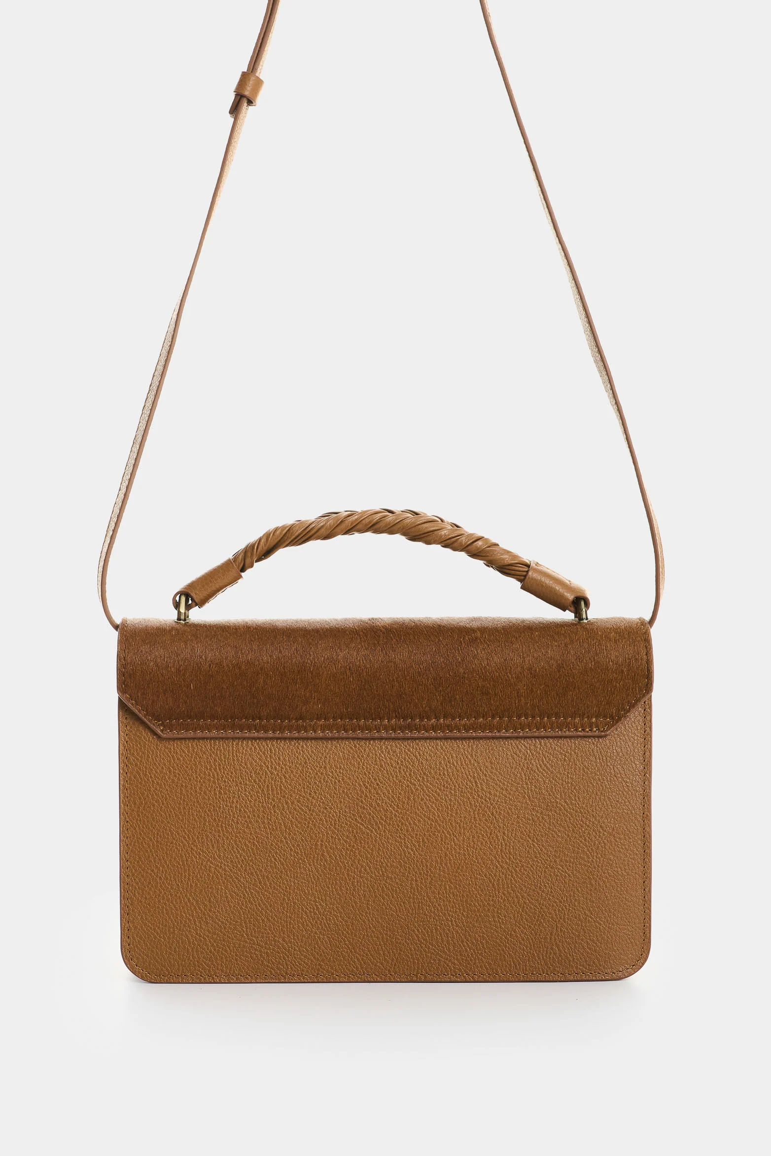 Garniel hair-on leather bowling bag for women - Image 3