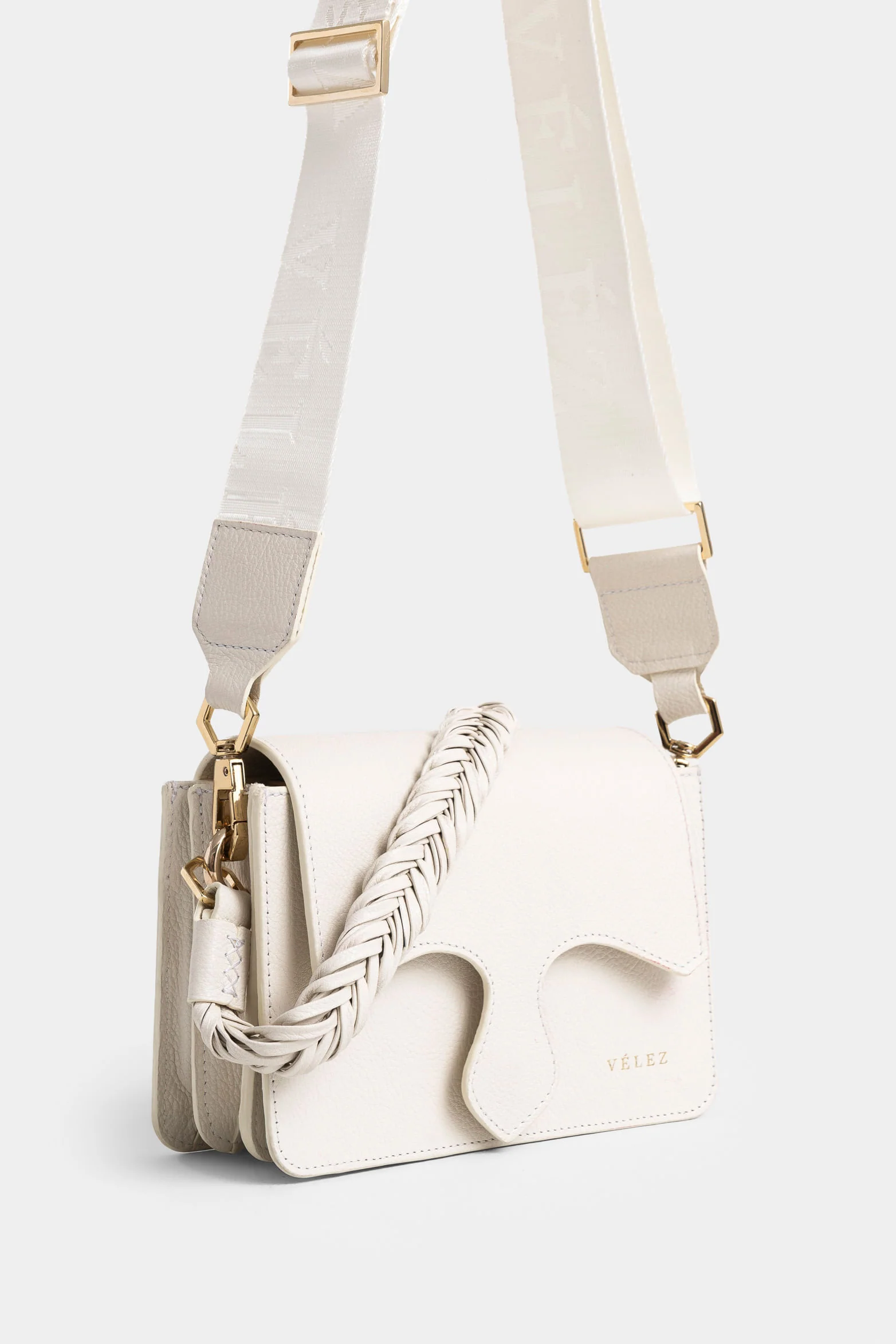 Garniel Leather Bowling Bag for Women with Braided Handle - Image 2