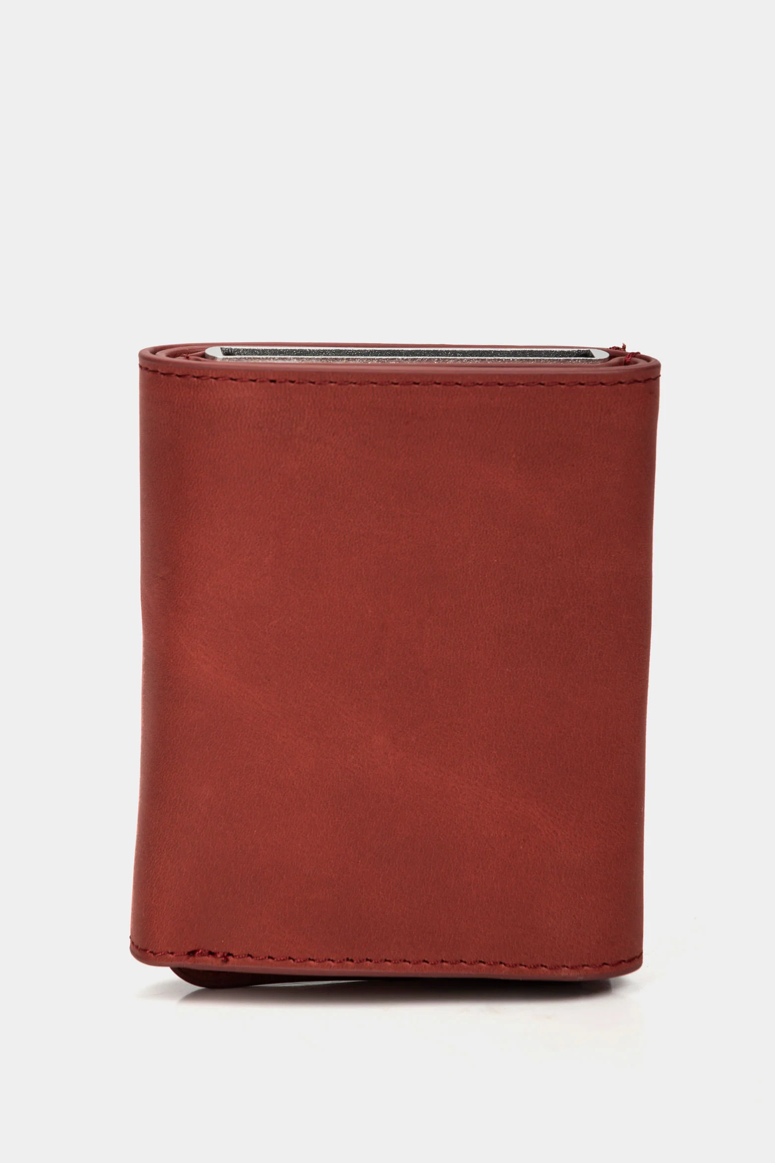 Garry Tech Leather Card Holder in Burgundy - Image 3
