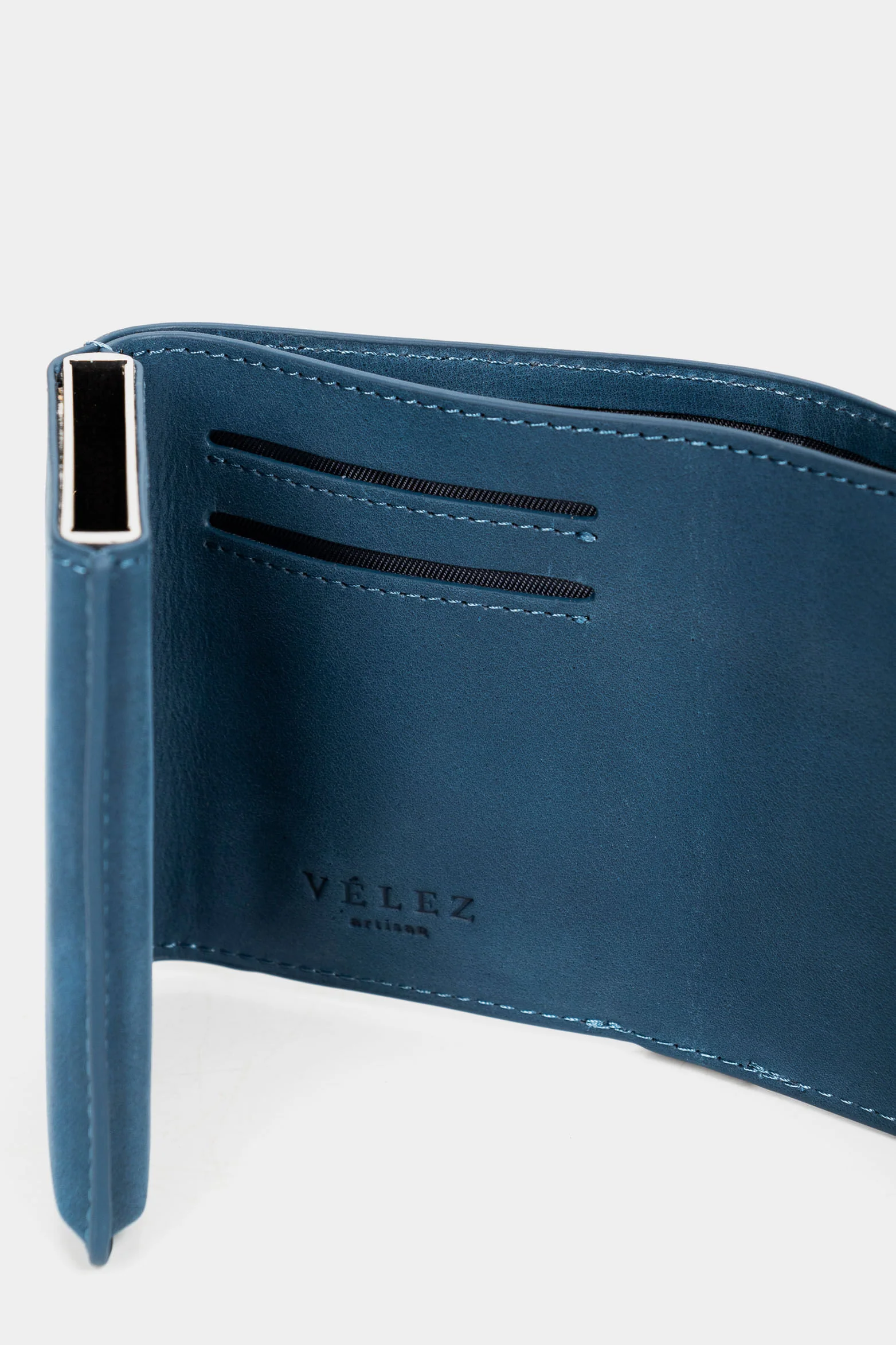 Garry Tech Leather Card Holder in Dark Blue - Image 5