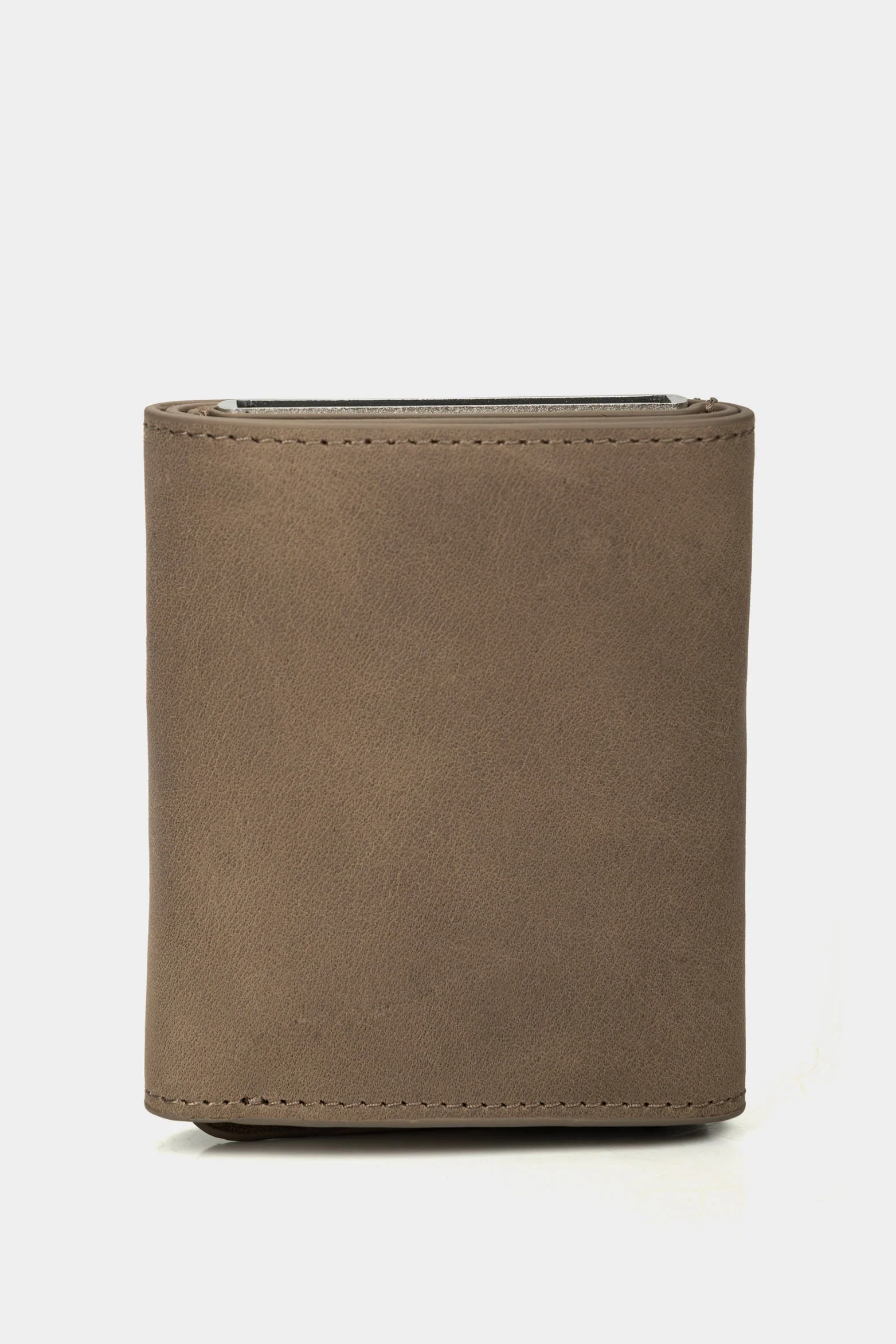 Garry Tech Leather Card Holder in Gray - Image 3