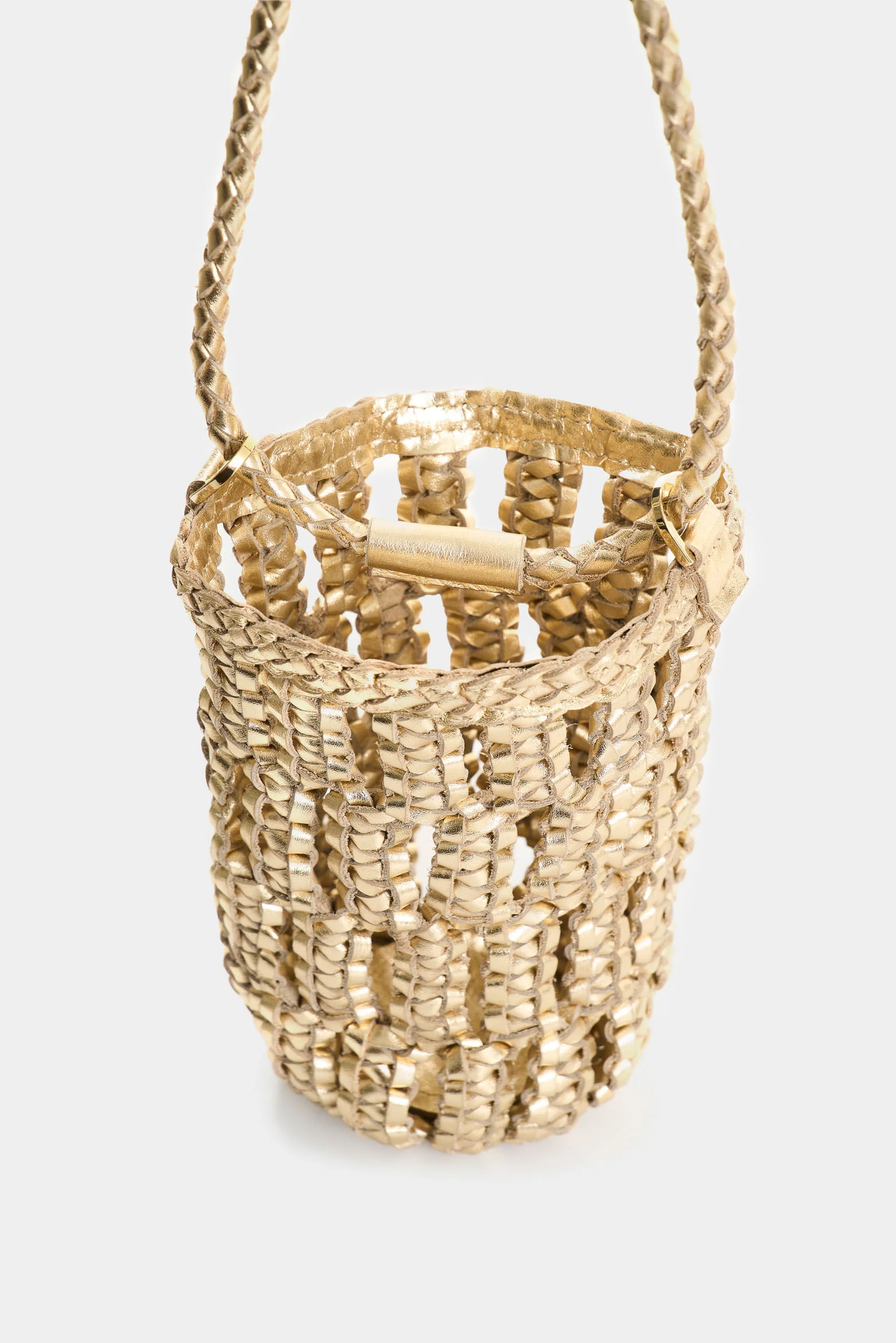 Gleam Braided Leather Crossbody Bag for Women - Image 6