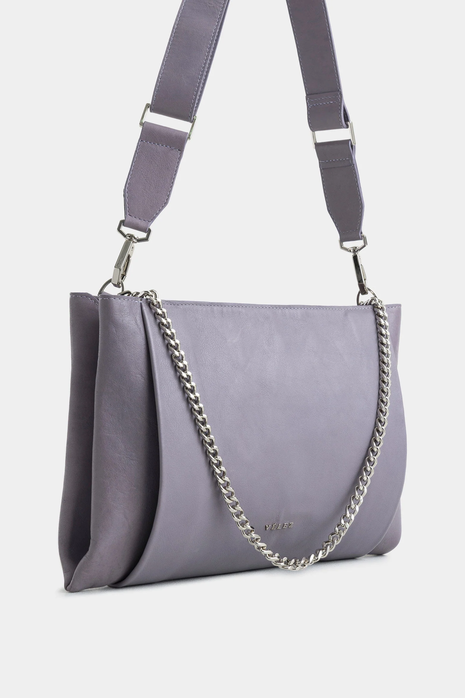Glyceryl Leather Shopping Bag for Women with Chain Detail - Image 2