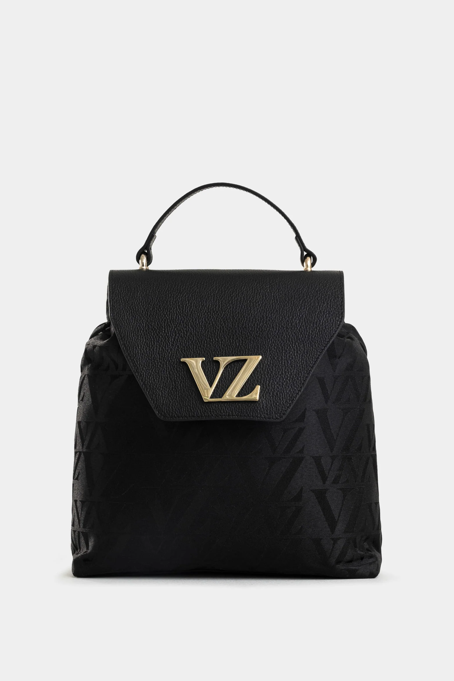 Goji Leather and Canvas Backpack for Women, Monogram