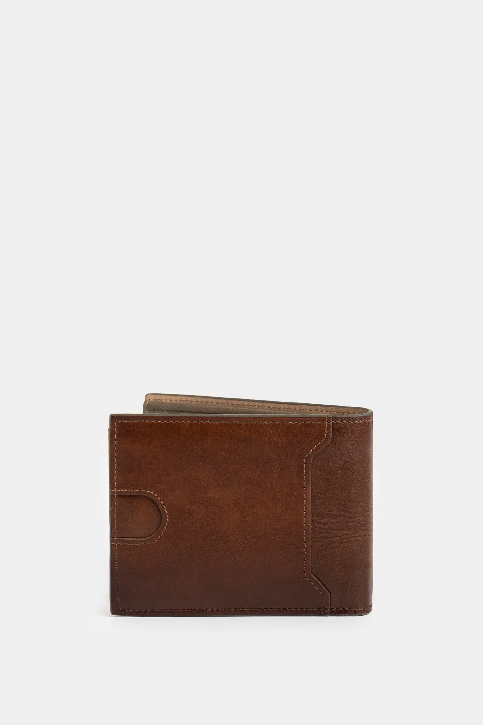 Halo Spring Leather Wallet with Contrasts for Men - Image 3