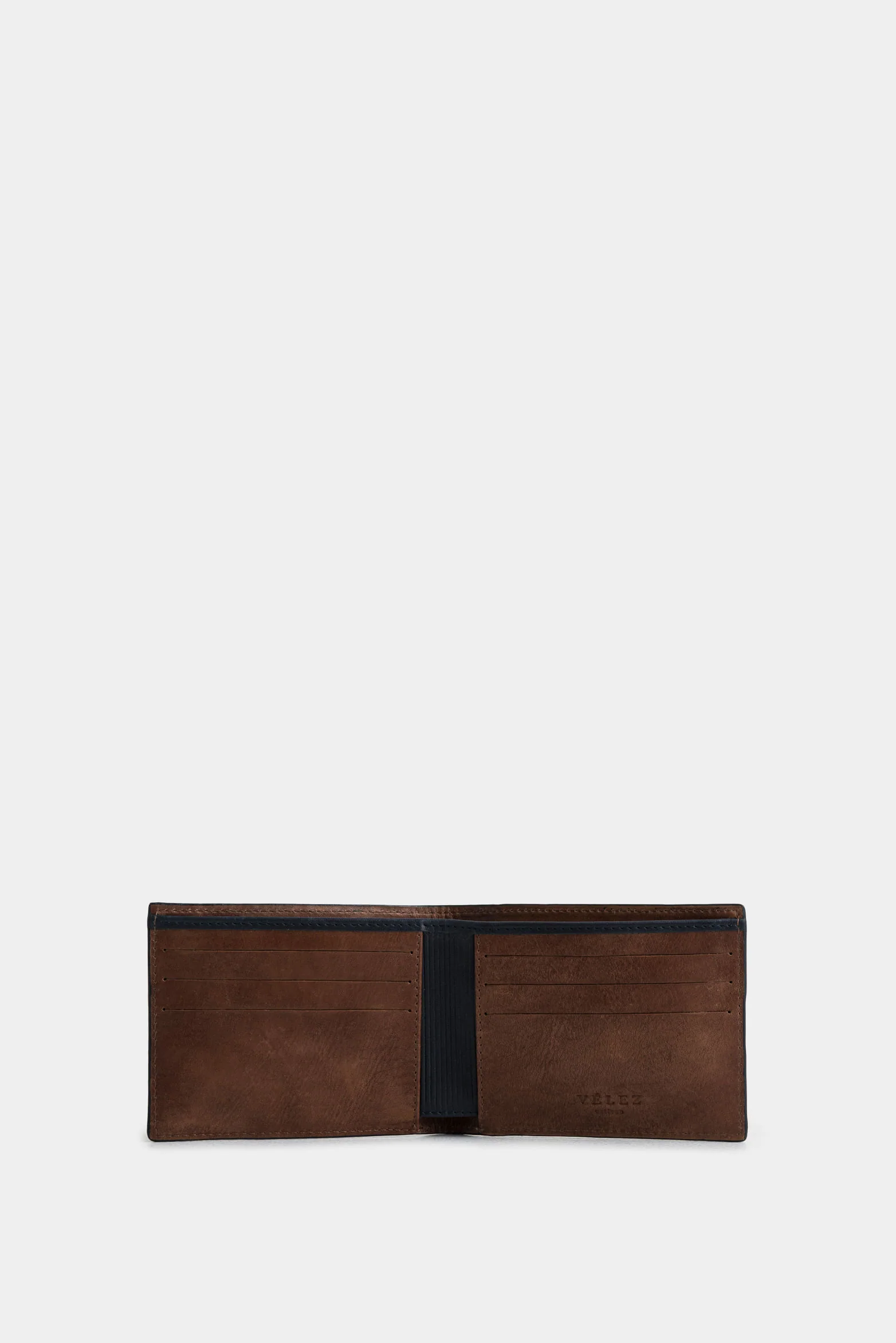Halo Spring Leather Wallet with Contrasts for Men - Image 2