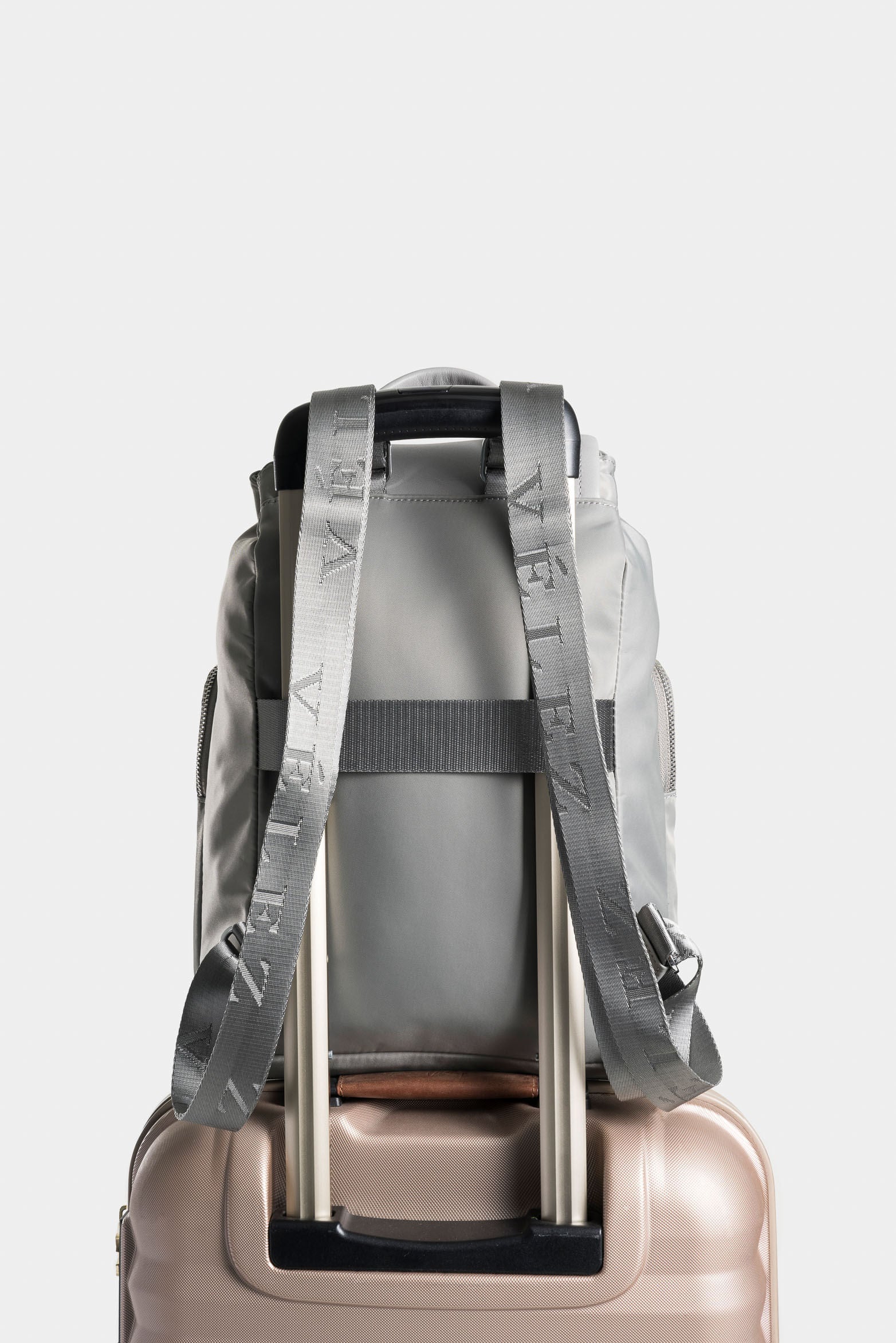Ibiza Canvas and Leather Backpack with Functional Plaque for Women - Image 3