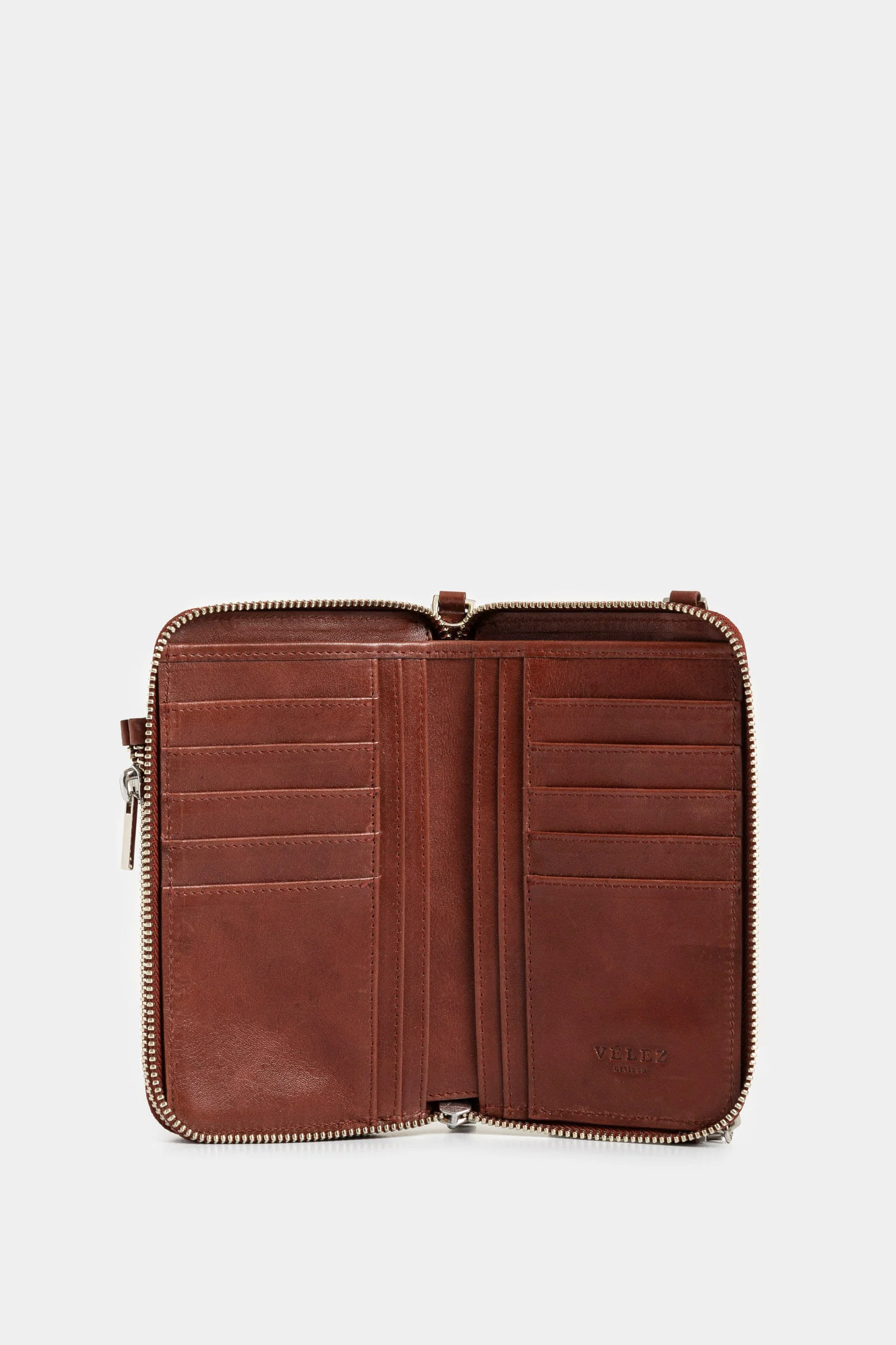 Ibiza Leather Checkbook Holder for Women with Chain - Image 2