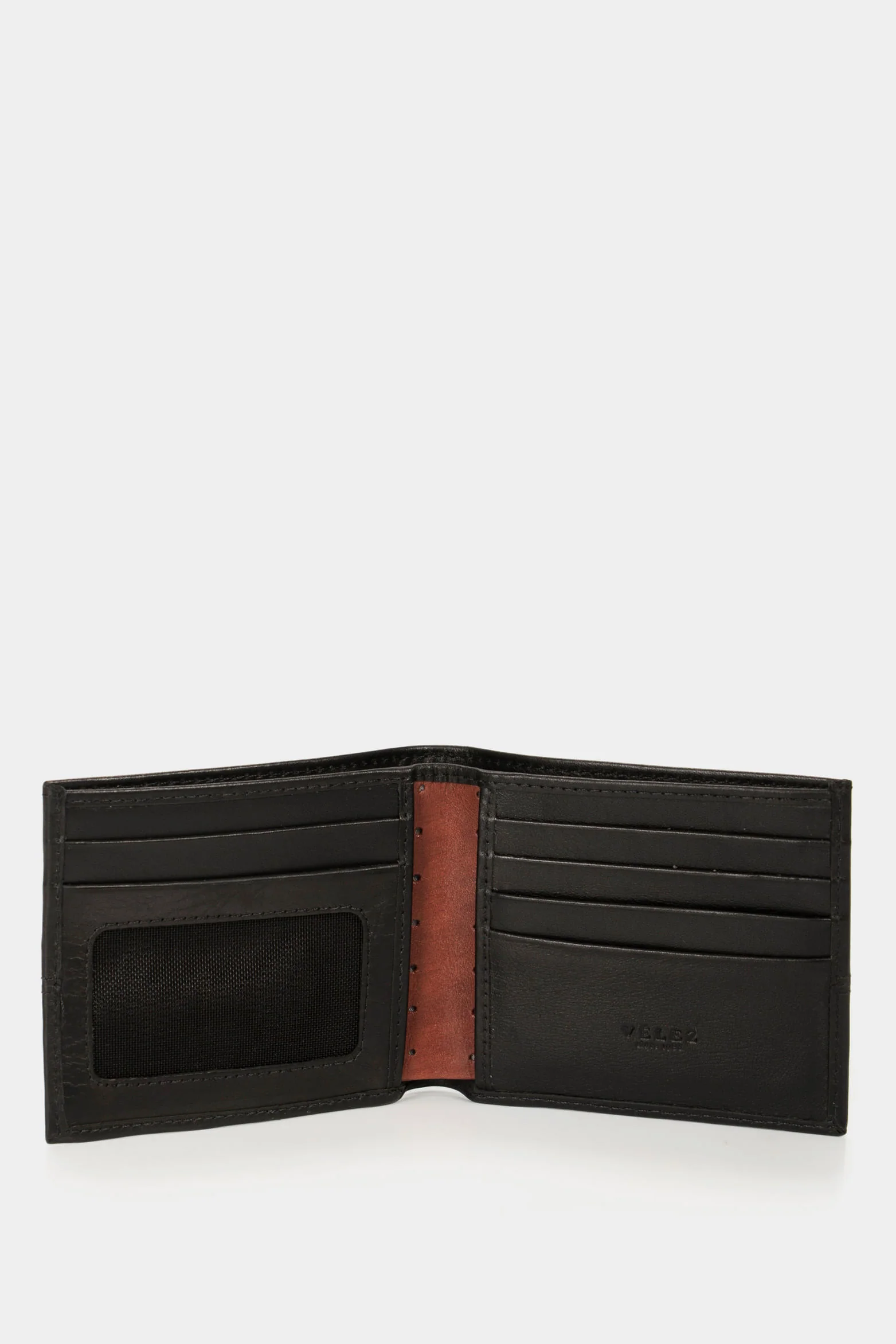 Insert Contrast Leather Wallet in Black - Image 2