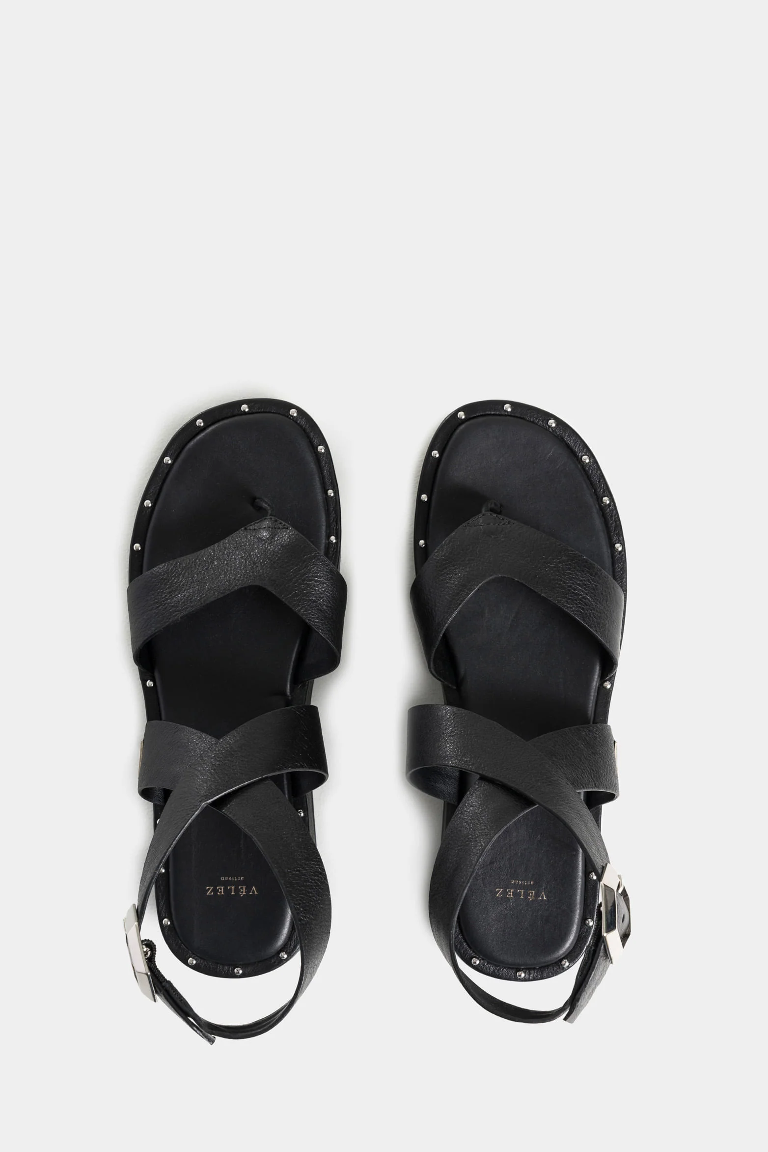 Iris Leather Platform Sandal with Stud Details for Women - Image 4
