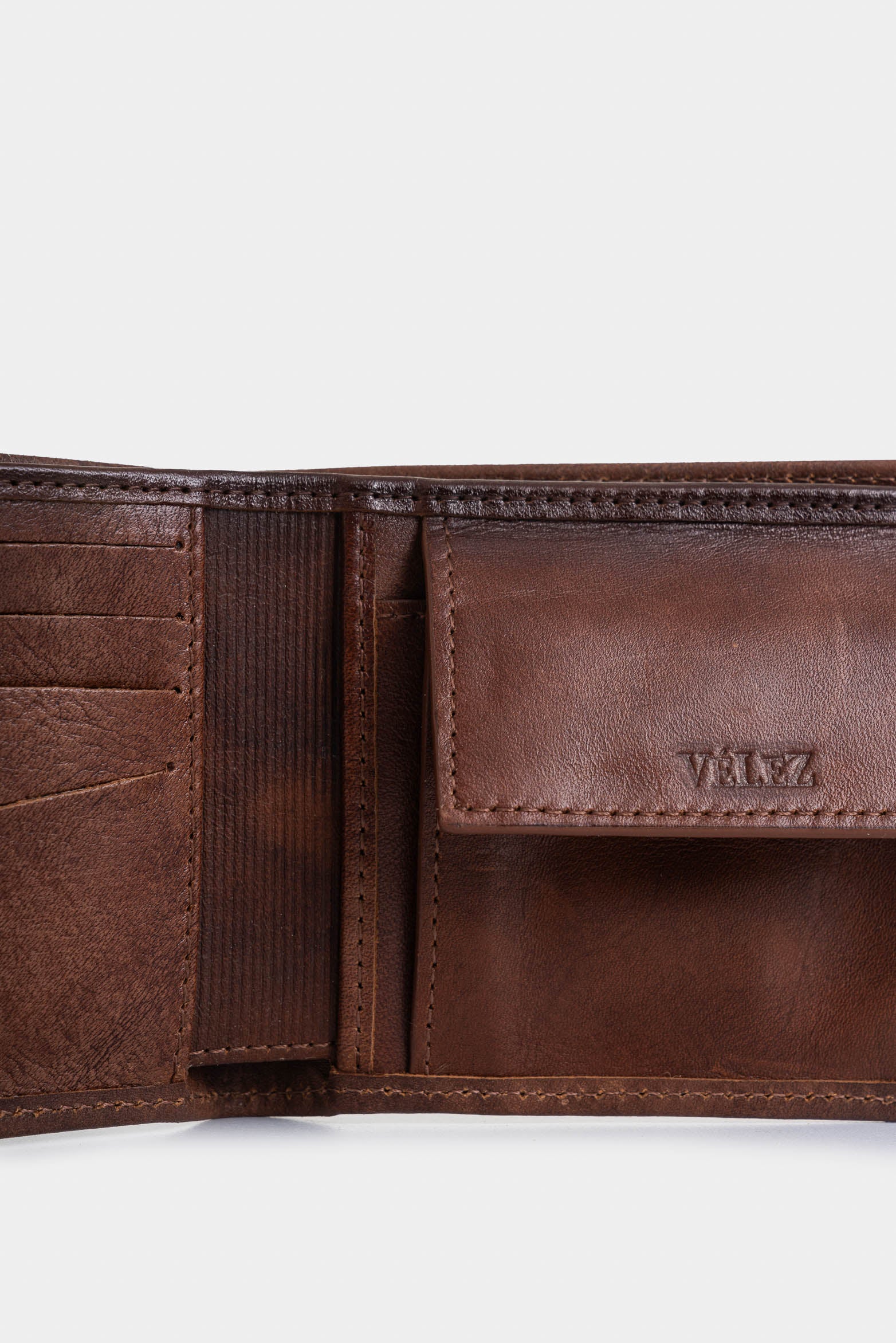 Kaleidos Leather Wallet for Men with Contrast Detail - Image 5