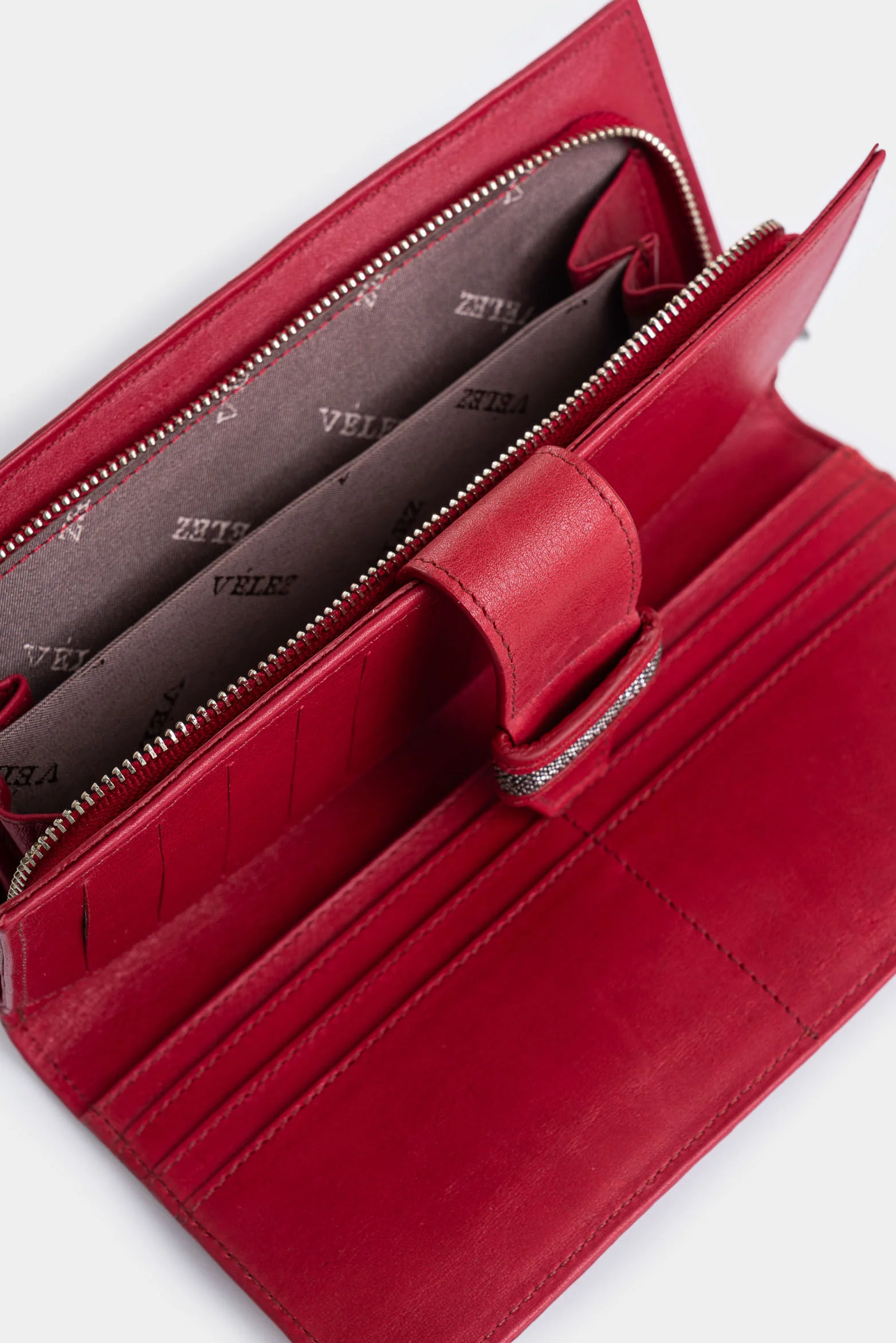 Kauai Leather Checkbook Holder for Women Woven Detail - Image 5