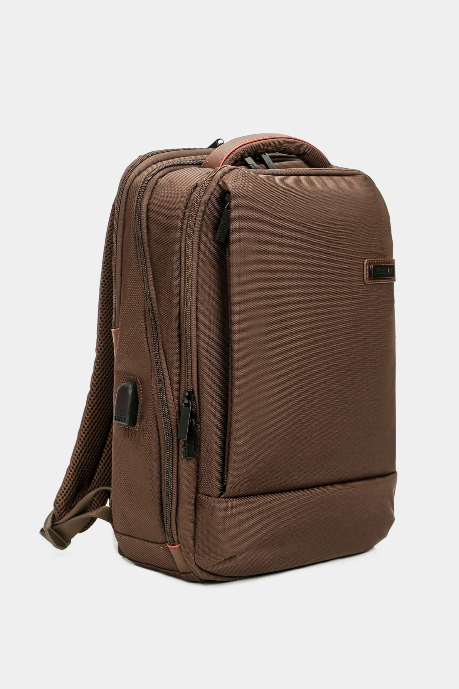 Kler Backpack in Brown Nylon - Image 2