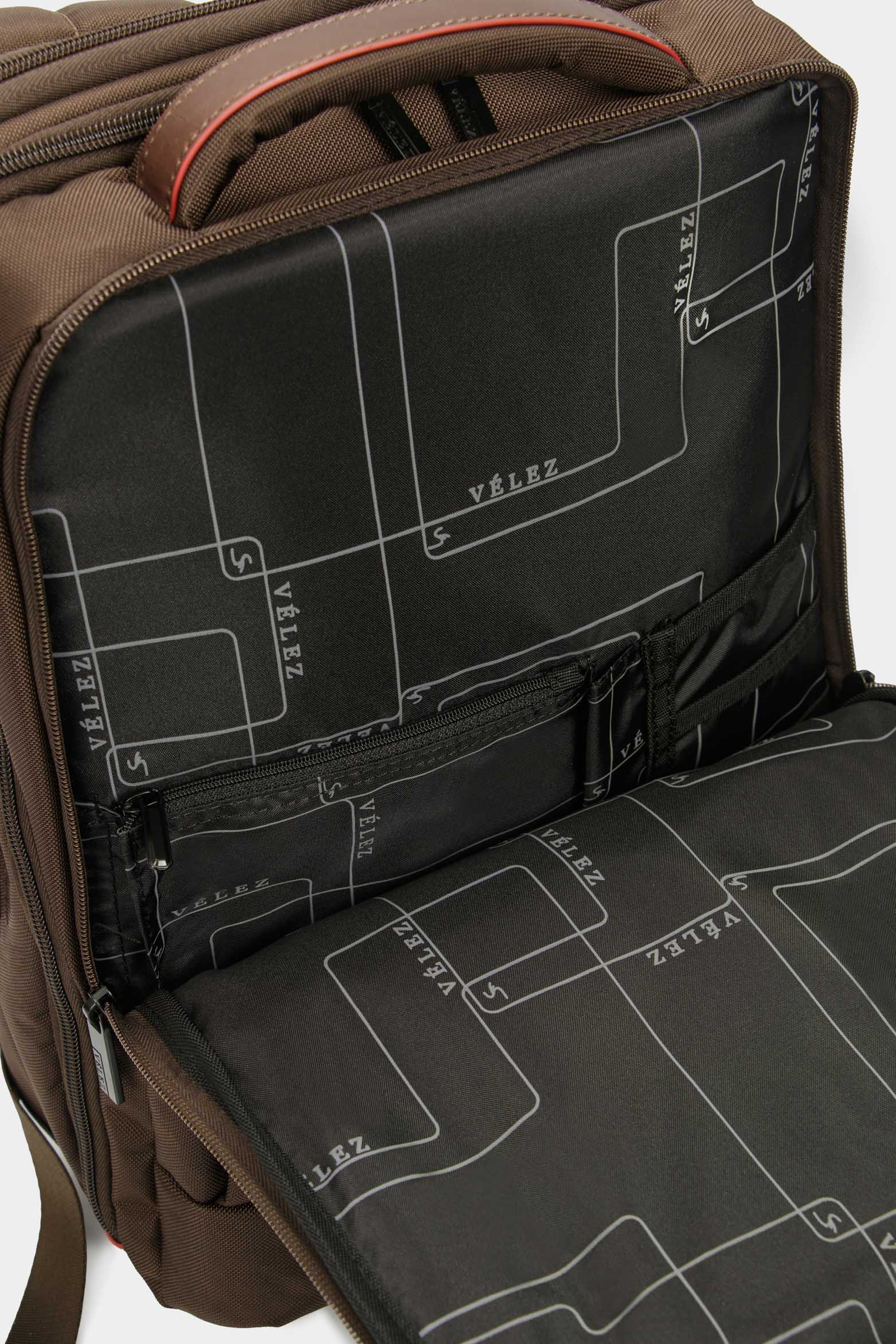 Kler Backpack in Brown Nylon - Image 4