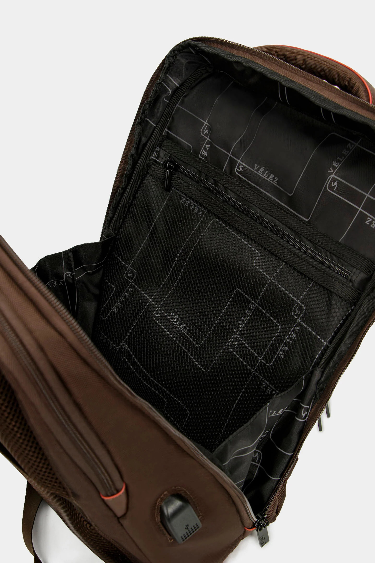 Kler Backpack in Brown Nylon - Image 6