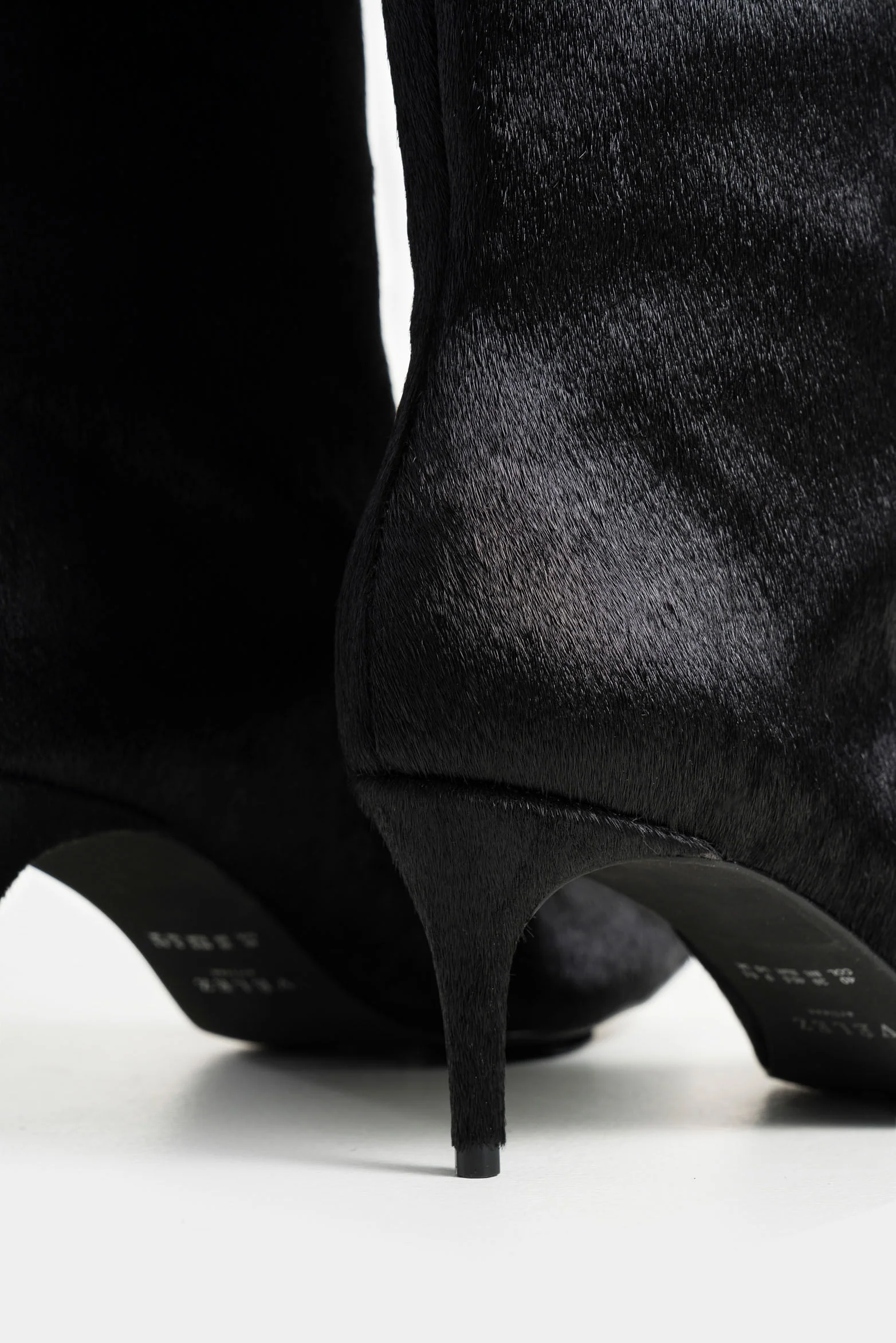 Lanceolata Fur Leather Boots with Stiletto Heel for Women - Image 5