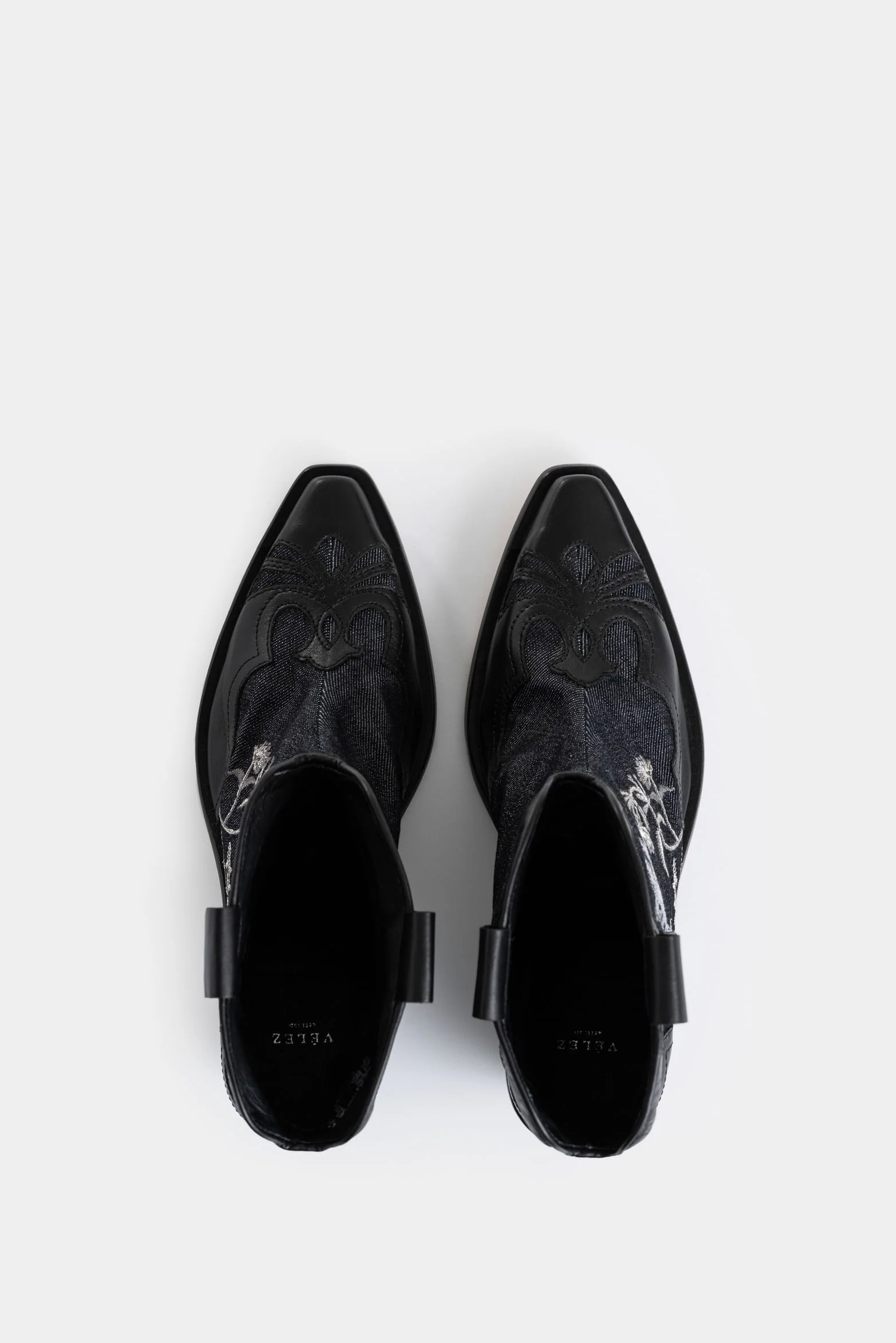 Linaje Denim and Leather Texan Boots for Women - Image 4