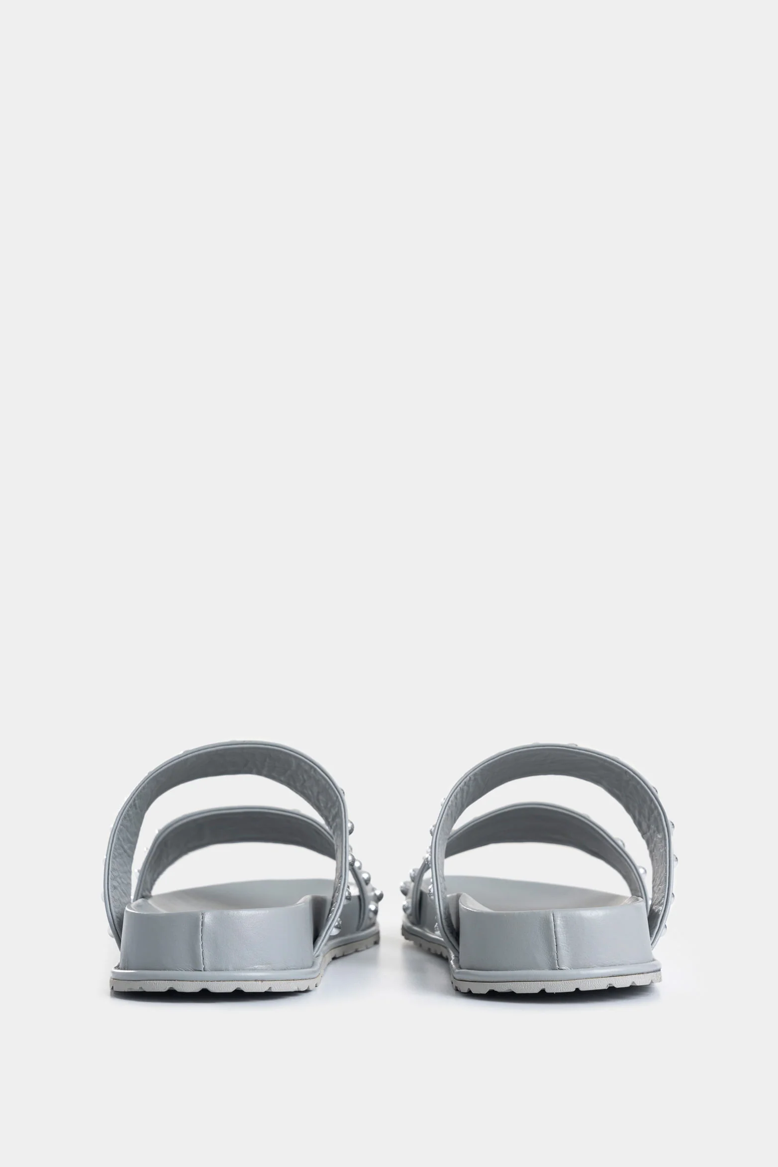 Lisboa Flat Leather Sandals for Women with Studs - Image 3