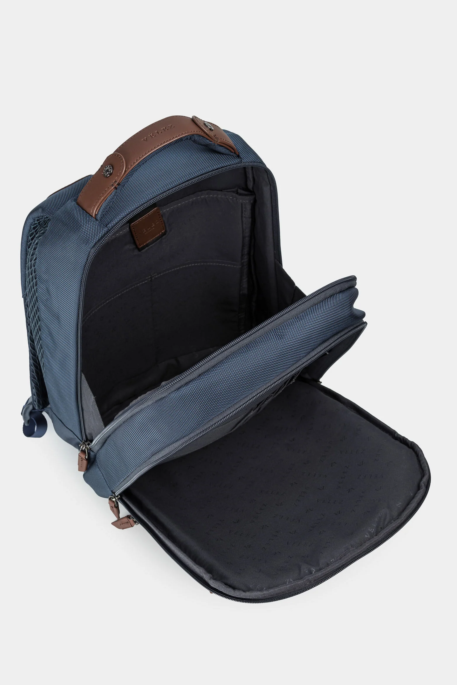 Living Casual Contrast Canvas Backpack in Dark Blue - Image 9