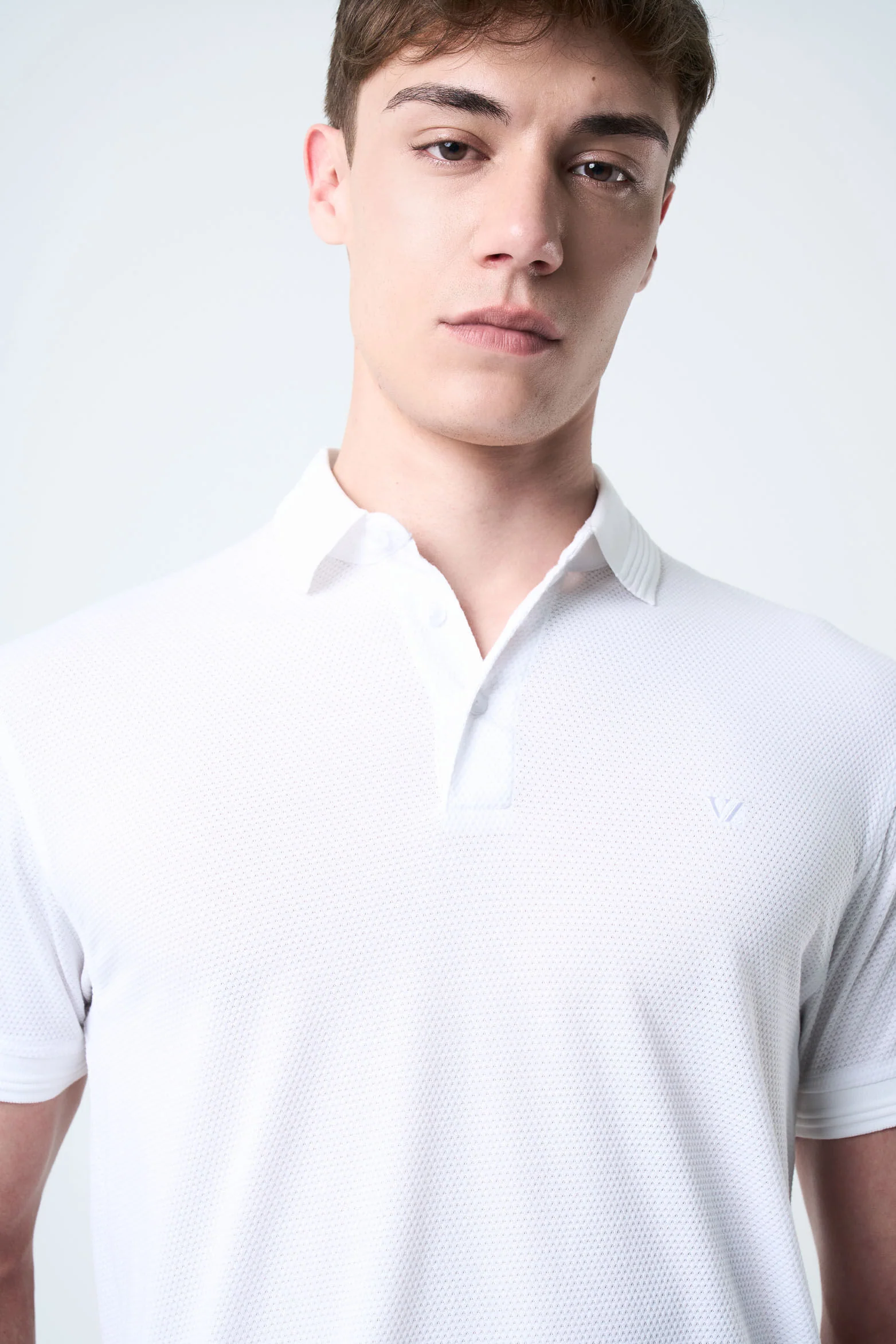 Lucca Short-Sleeve Polo for Men Textured - Image 5
