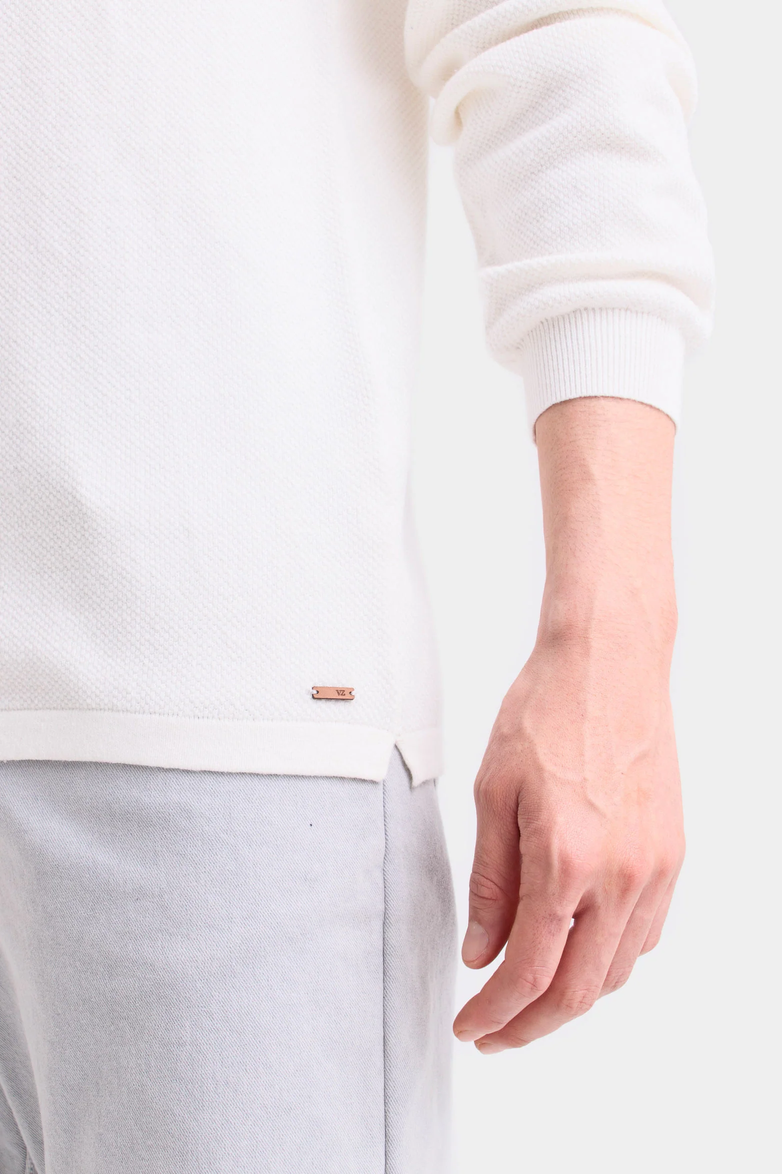 Lugano Long Sleeve Polo for Men Semi-Fitted - Image 4