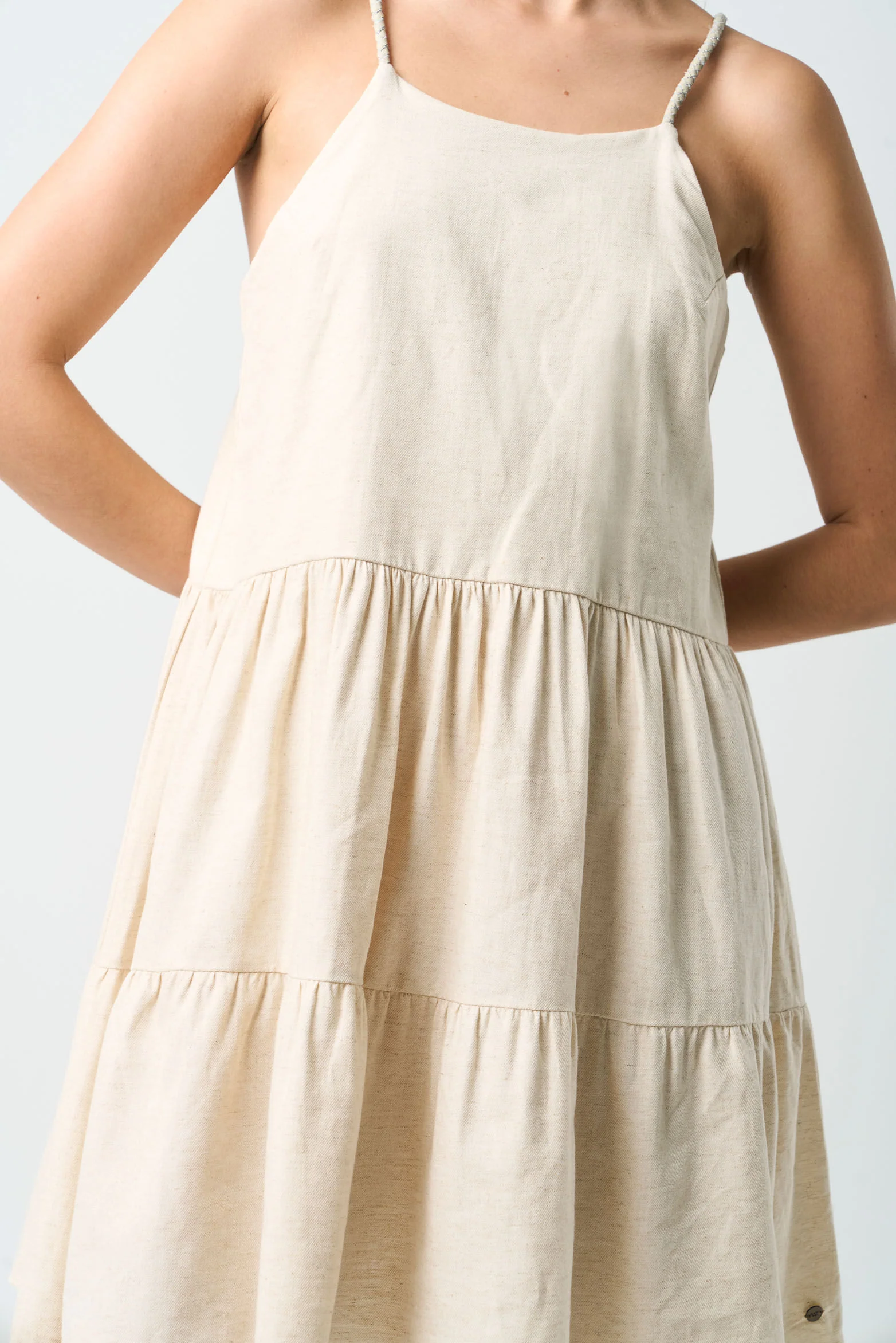 Lyra Dress for women with braided and millaré detail - Image 6
