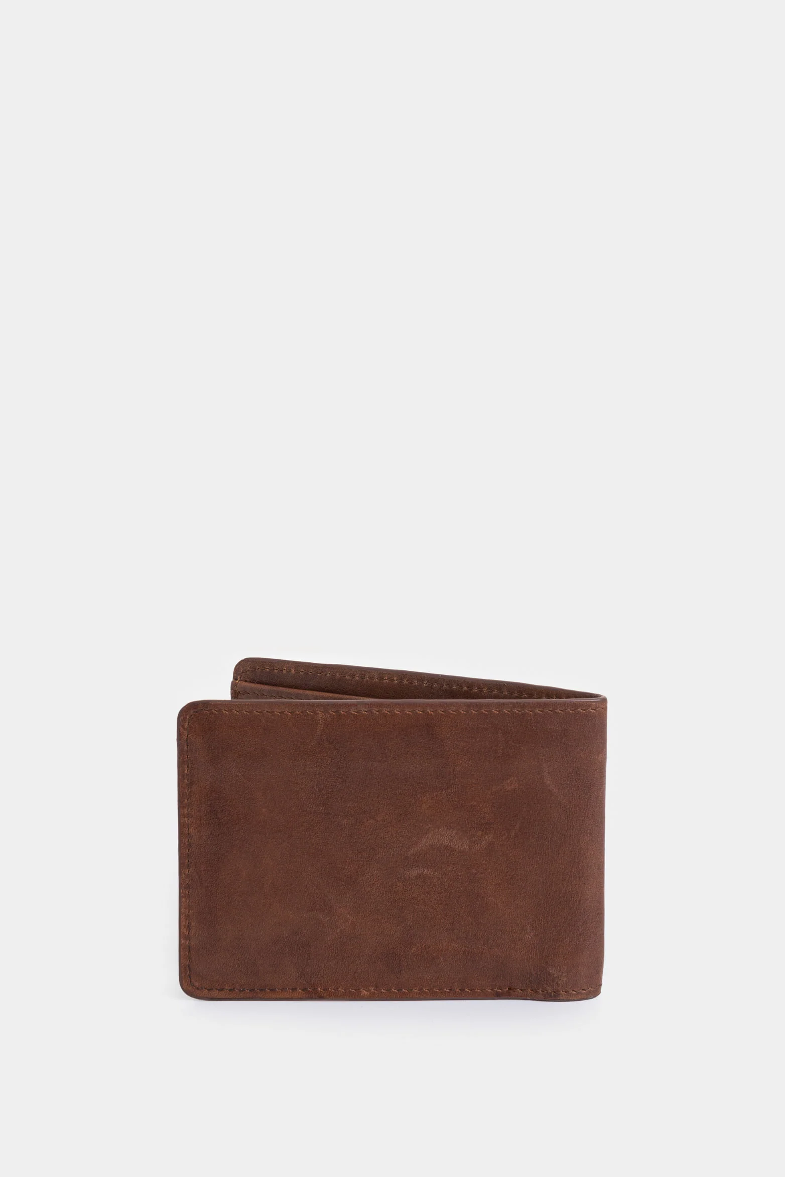 Lyra leather wallet for men with woven detail - Image 3