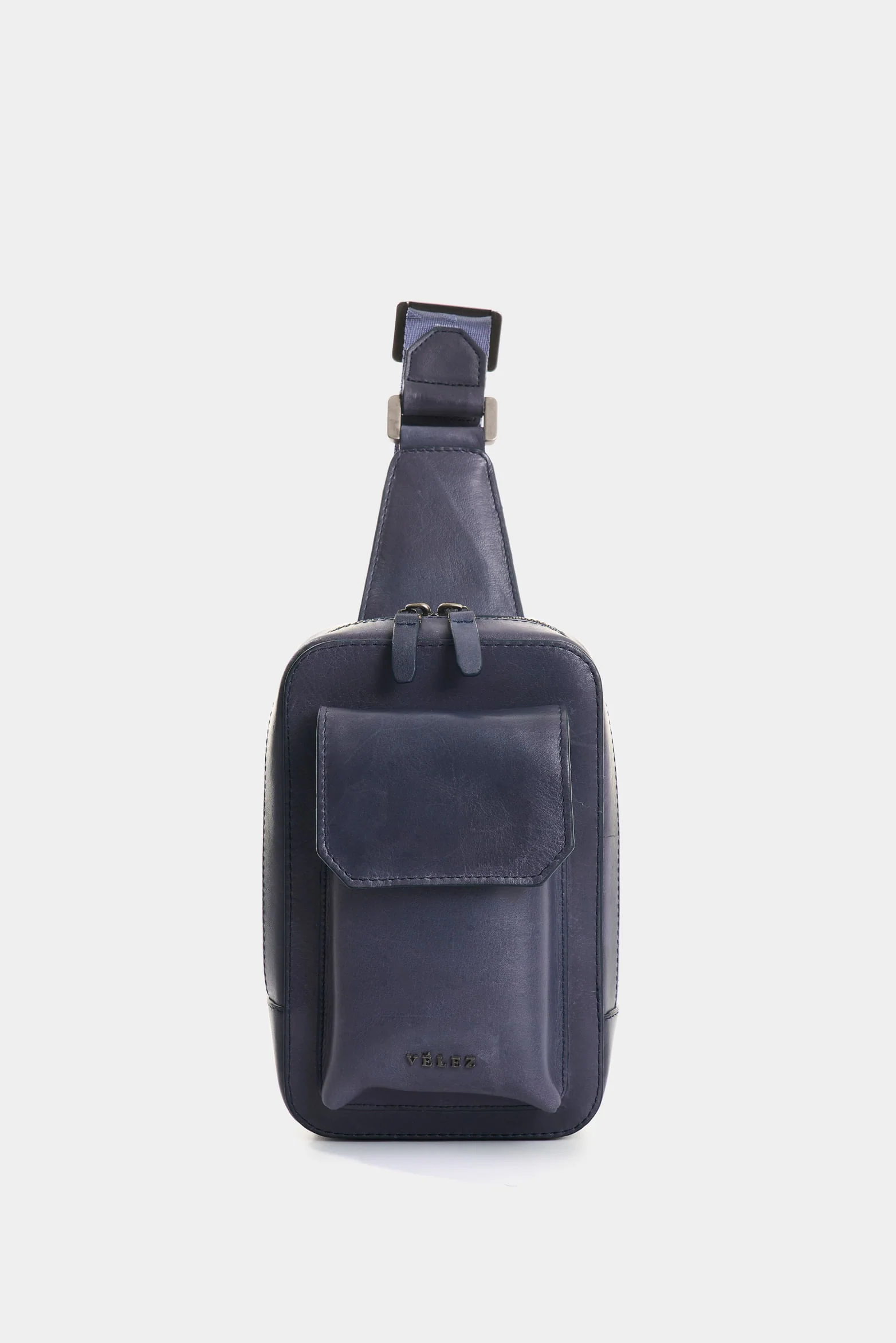 Lyra Men's Waxed Effect Leather Hands-Free Bag