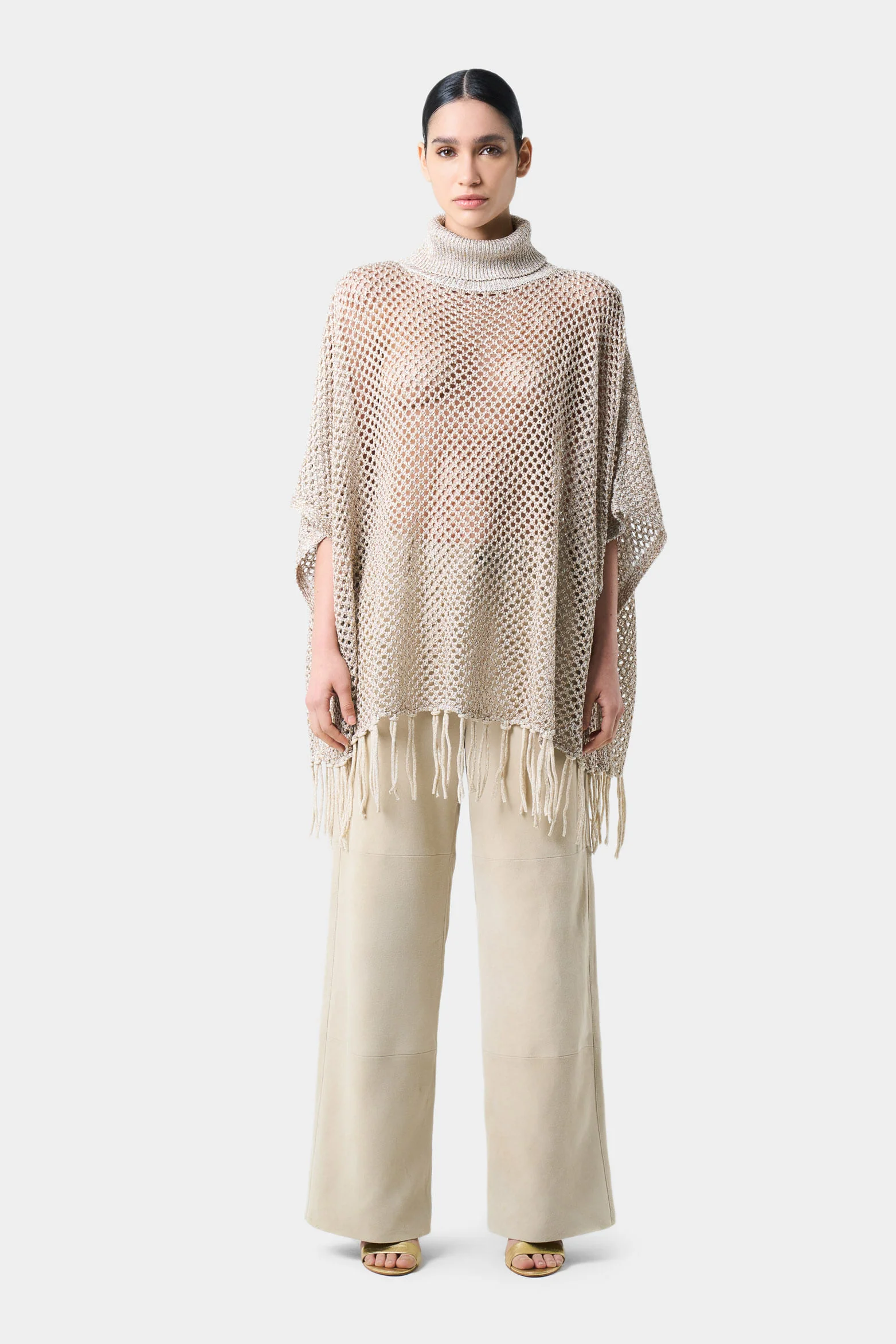 Lyra sweater knitted for women fringed - Image 4