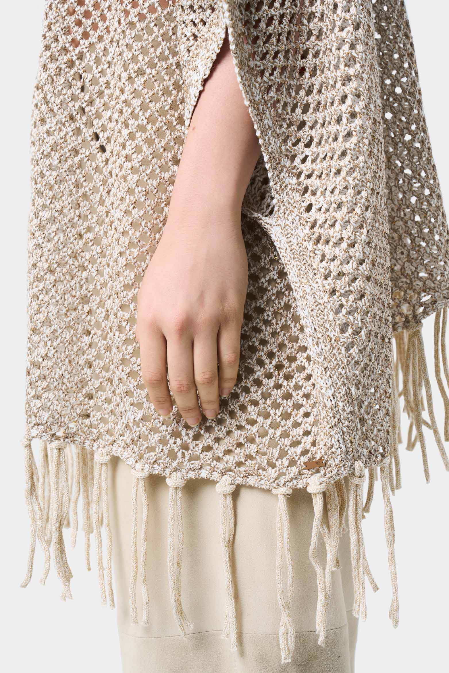 Lyra sweater knitted for women fringed - Image 7