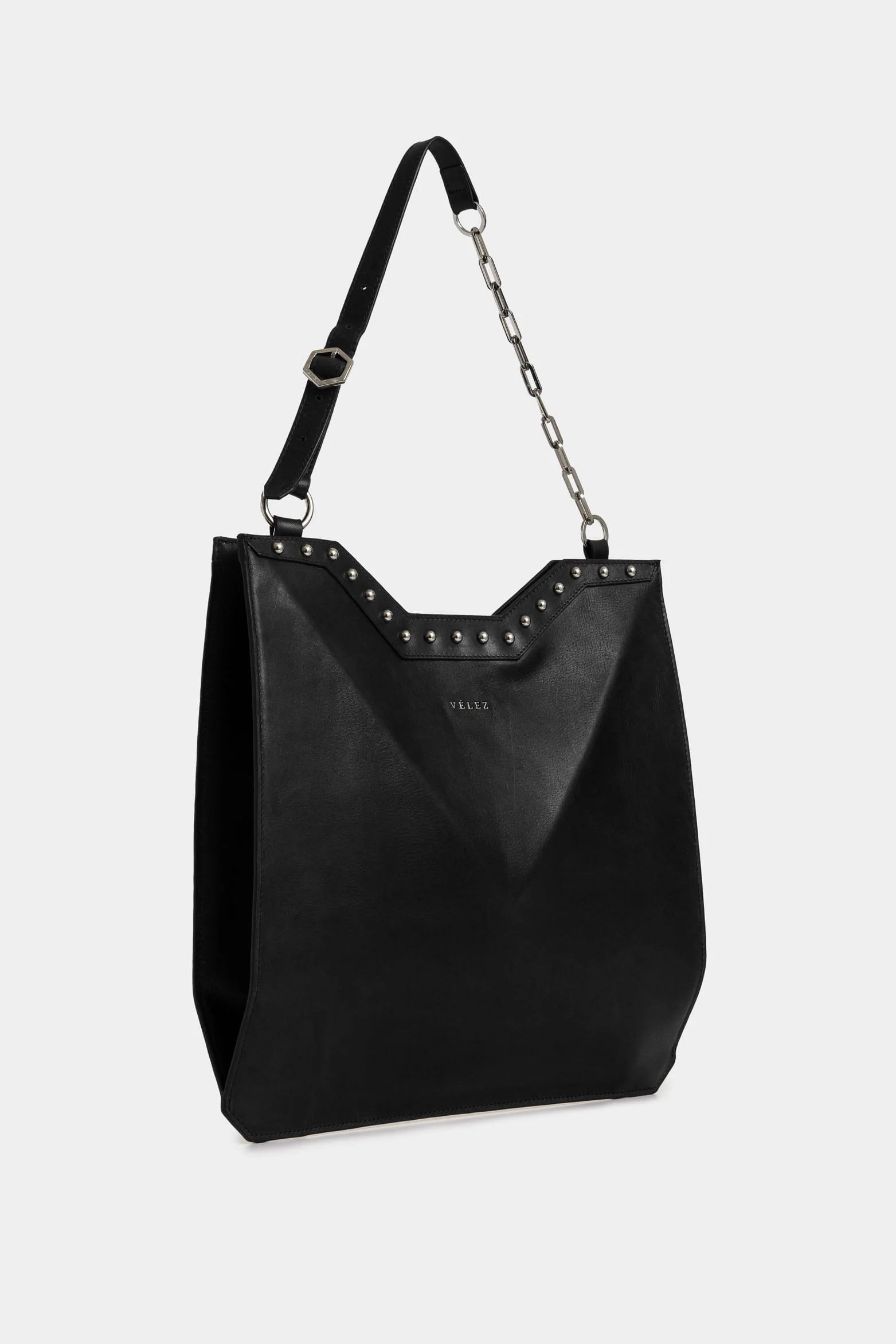 Magena Leather Shopping Bag for Women with Hexagonal Structure - Image 2