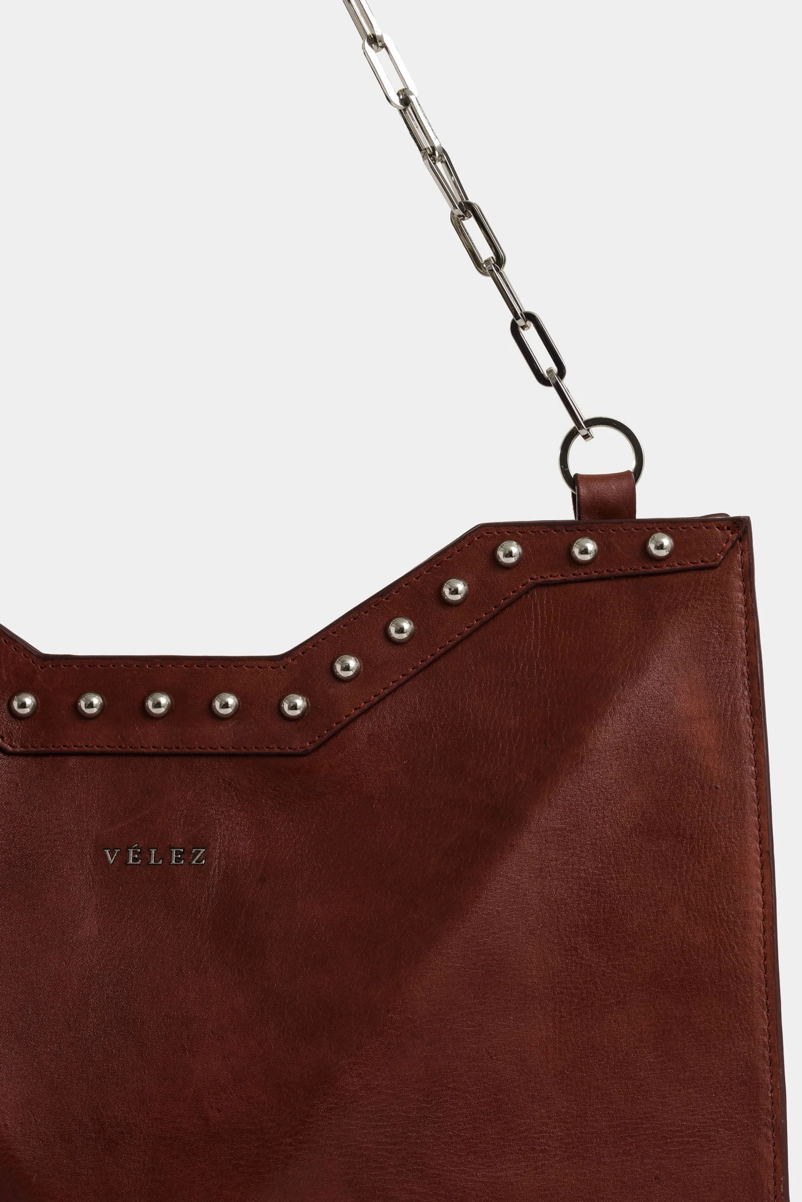 Magena Leather Shopping Bag for Women with Hexagonal Structure - Image 4
