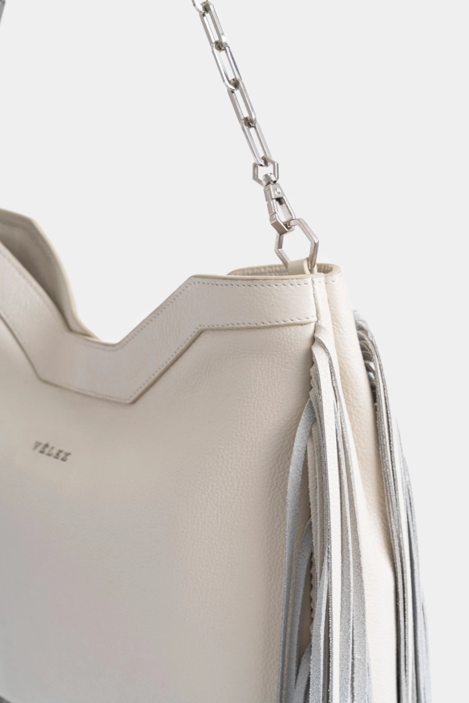 Magena Mini Leather Shopping Bag for Women with Fringe - Image 4