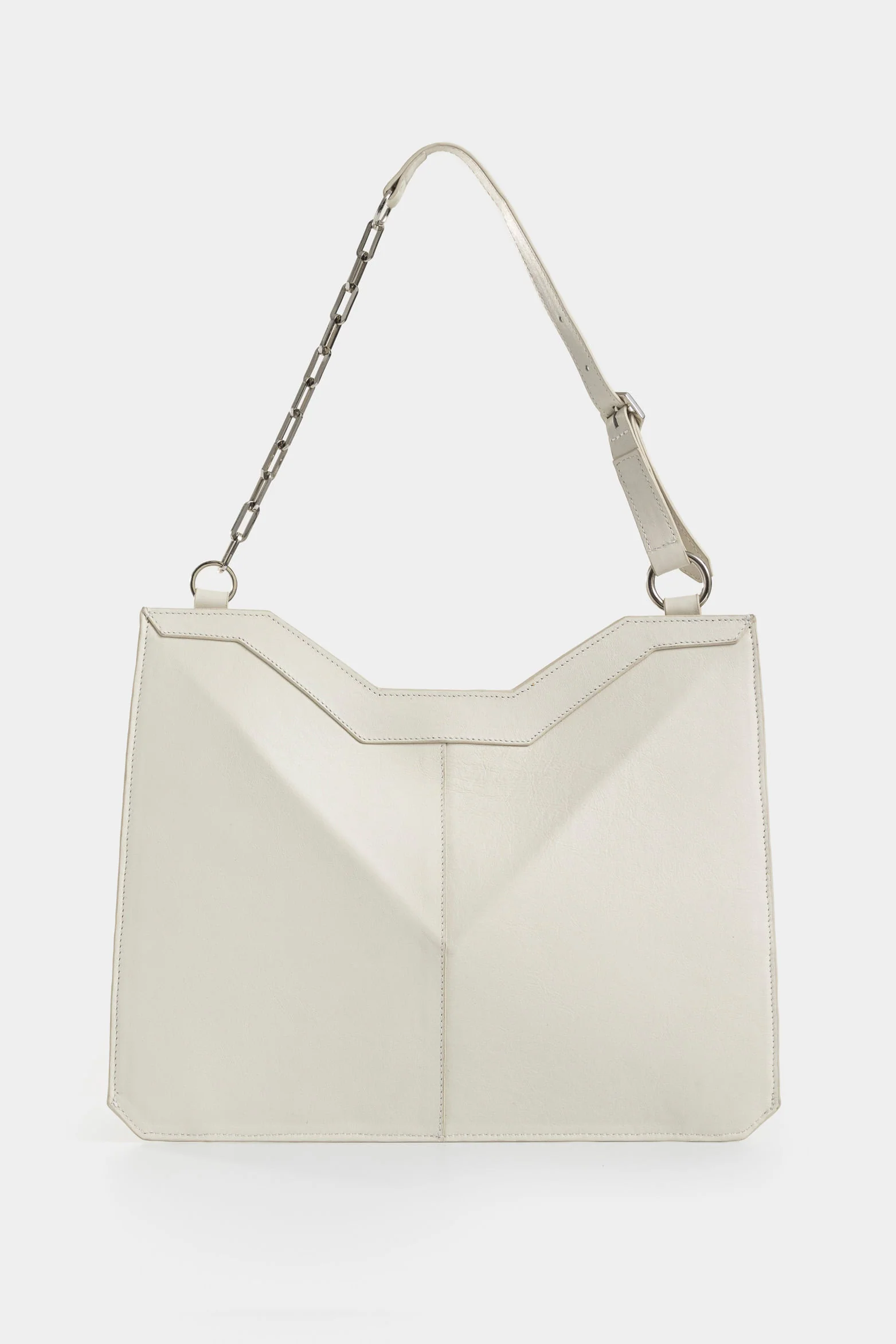 Magena Mini Leather Shopping Bag for Women with Hexagonal Structure - Image 3