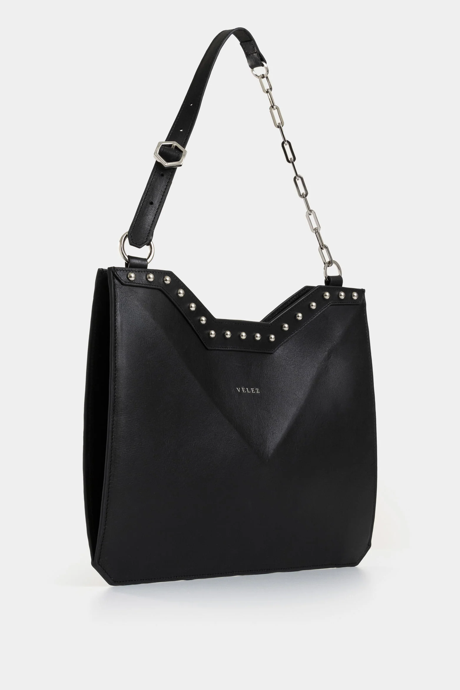 Magena Mini Leather Shopping Bag for Women with Hexagonal Structure - Image 2