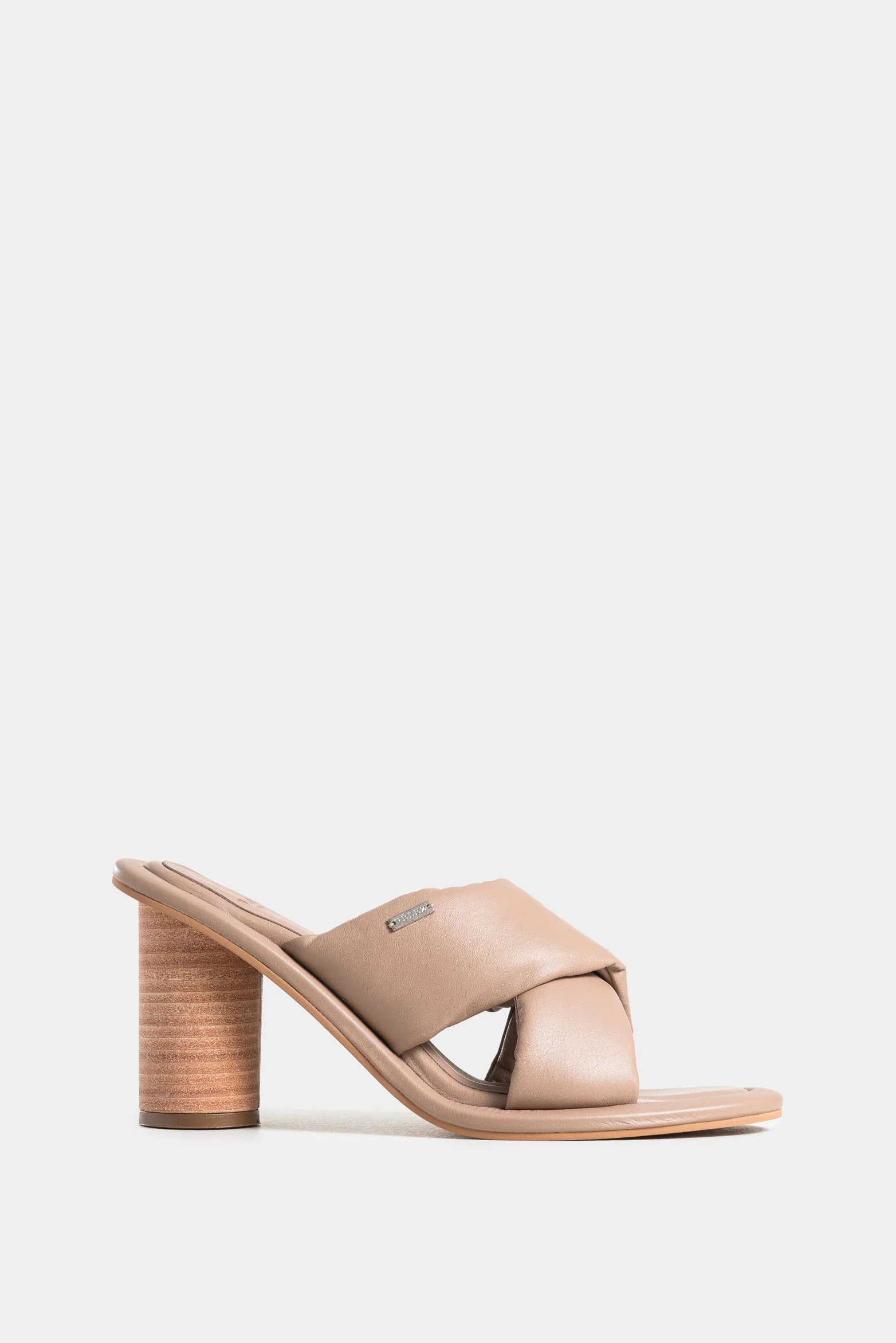 Mawi Leather Heeled Sandals for Women with Rounded Straps