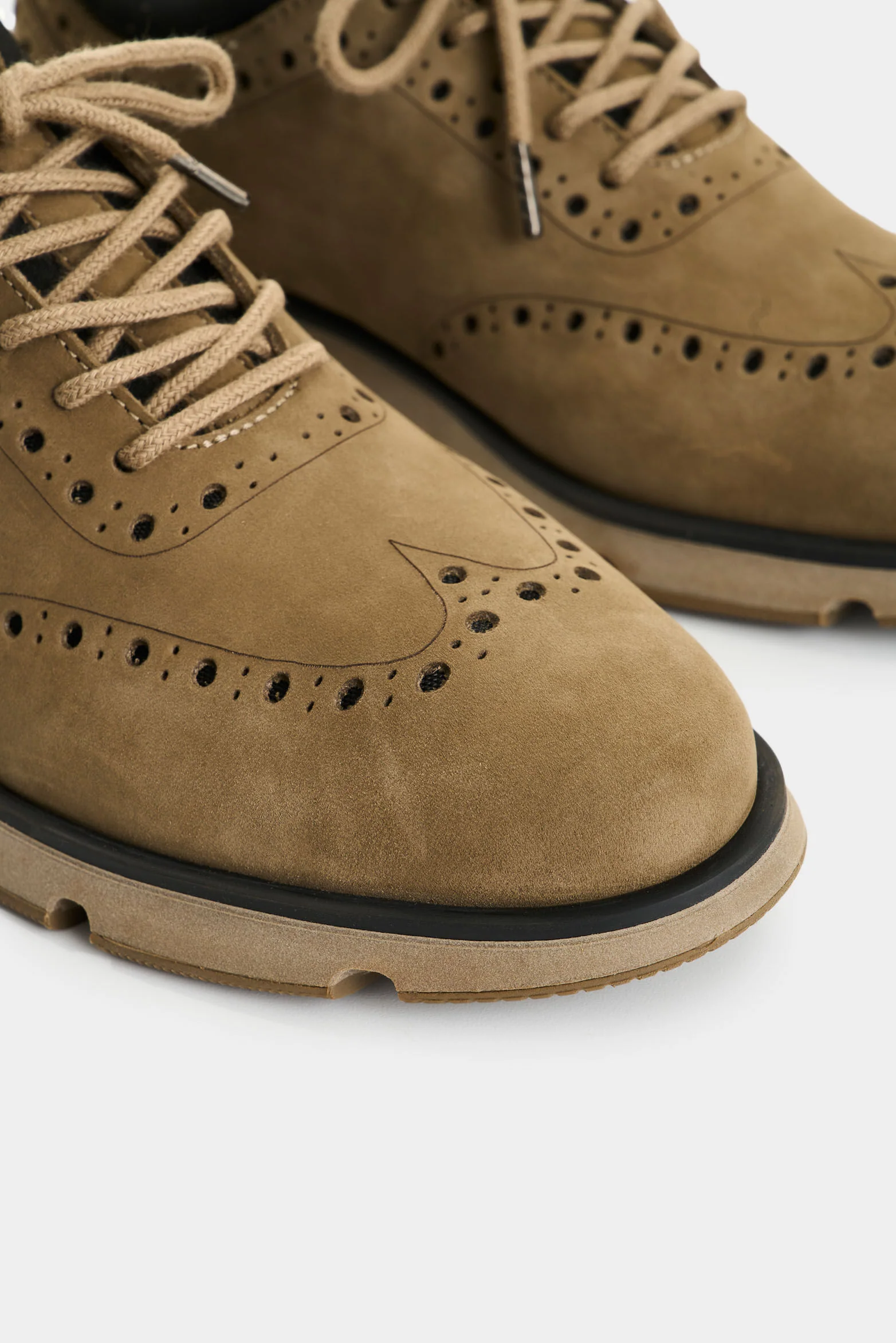 Men’s Apolo Nubuck Leather Lace-Up Shoes Sport Details - Image 5