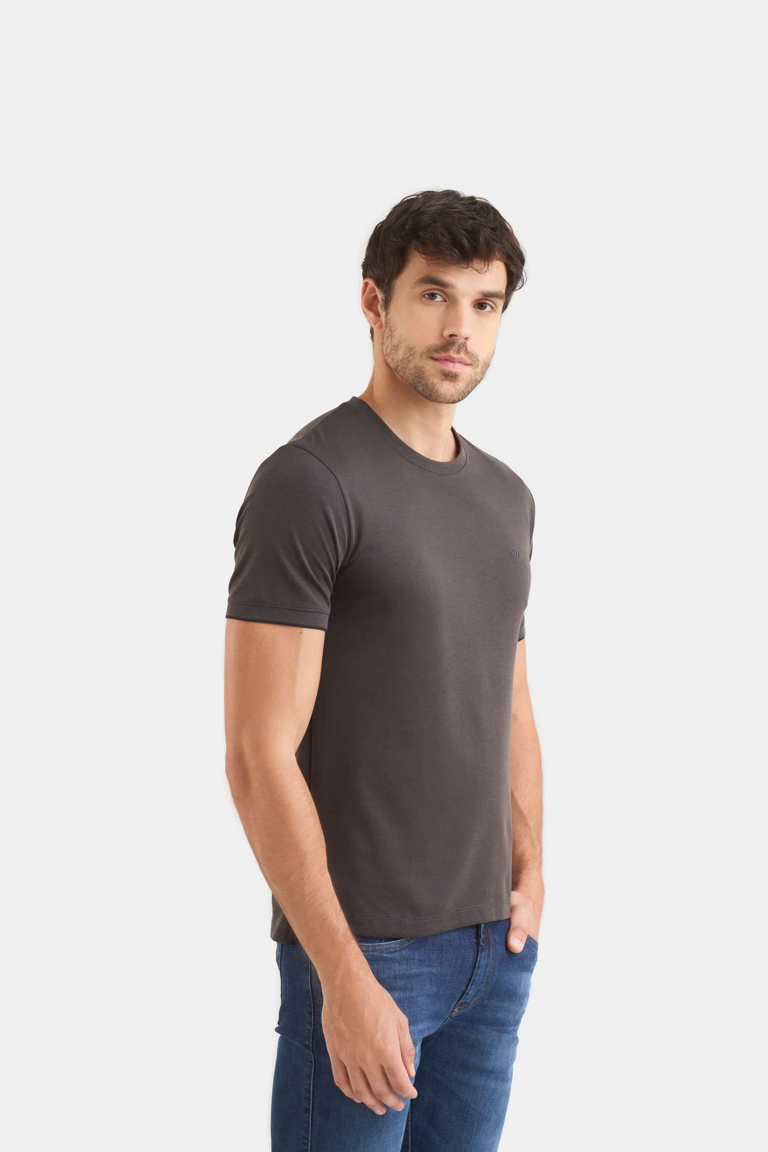 Men’s Arizona Micropima Semi-Fitted T-Shirt - Image 3