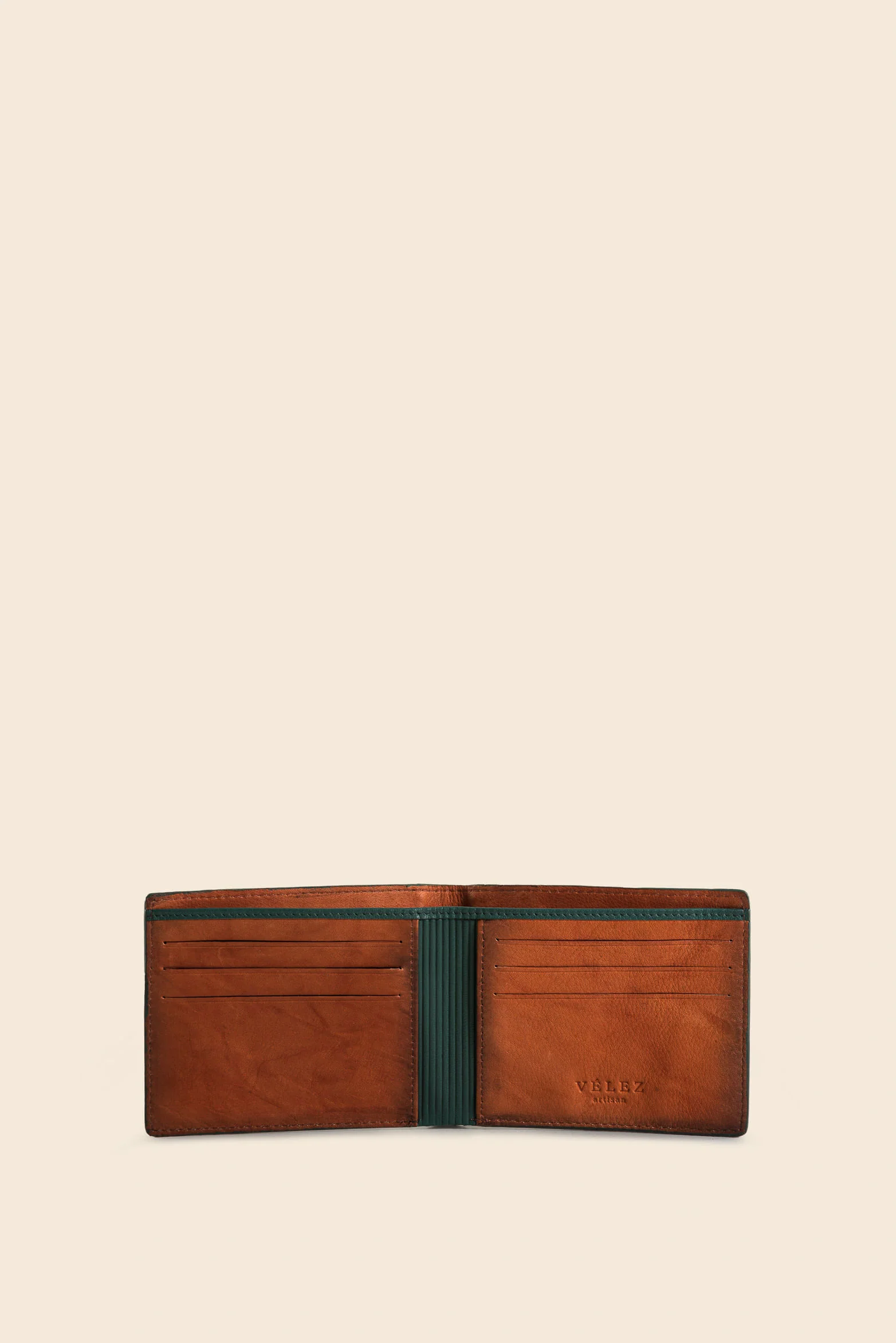 Men’s Australis Wallet in Hand-Aged Smooth Leather - Image 2