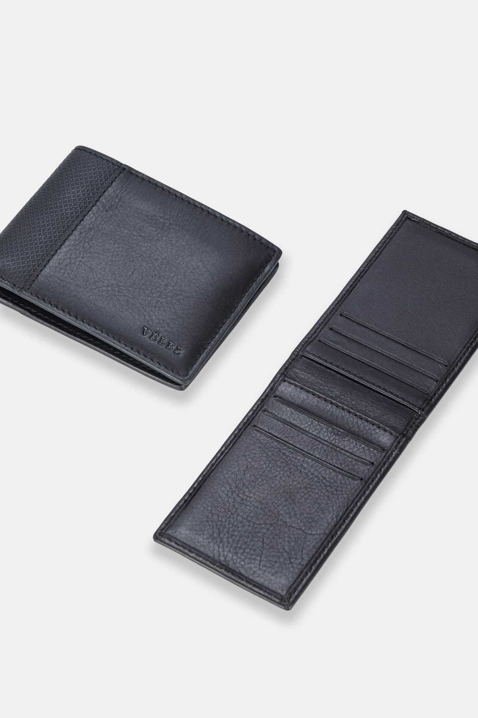 Men’s Draco Leather Wallet with Mixed Textures - Image 5