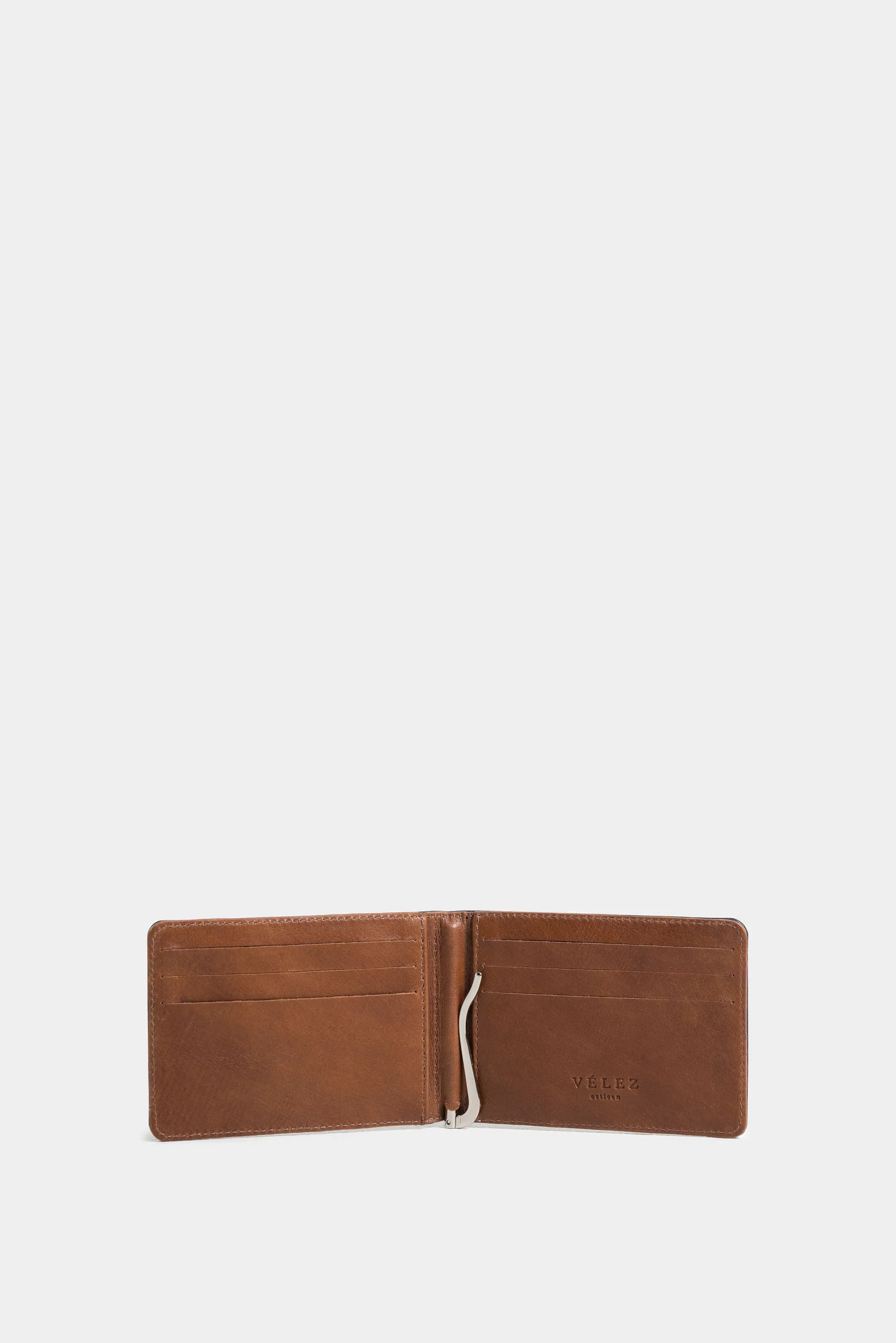 Men’s Helios Leather Money Clip Minimalist Silhouette - Image 2
