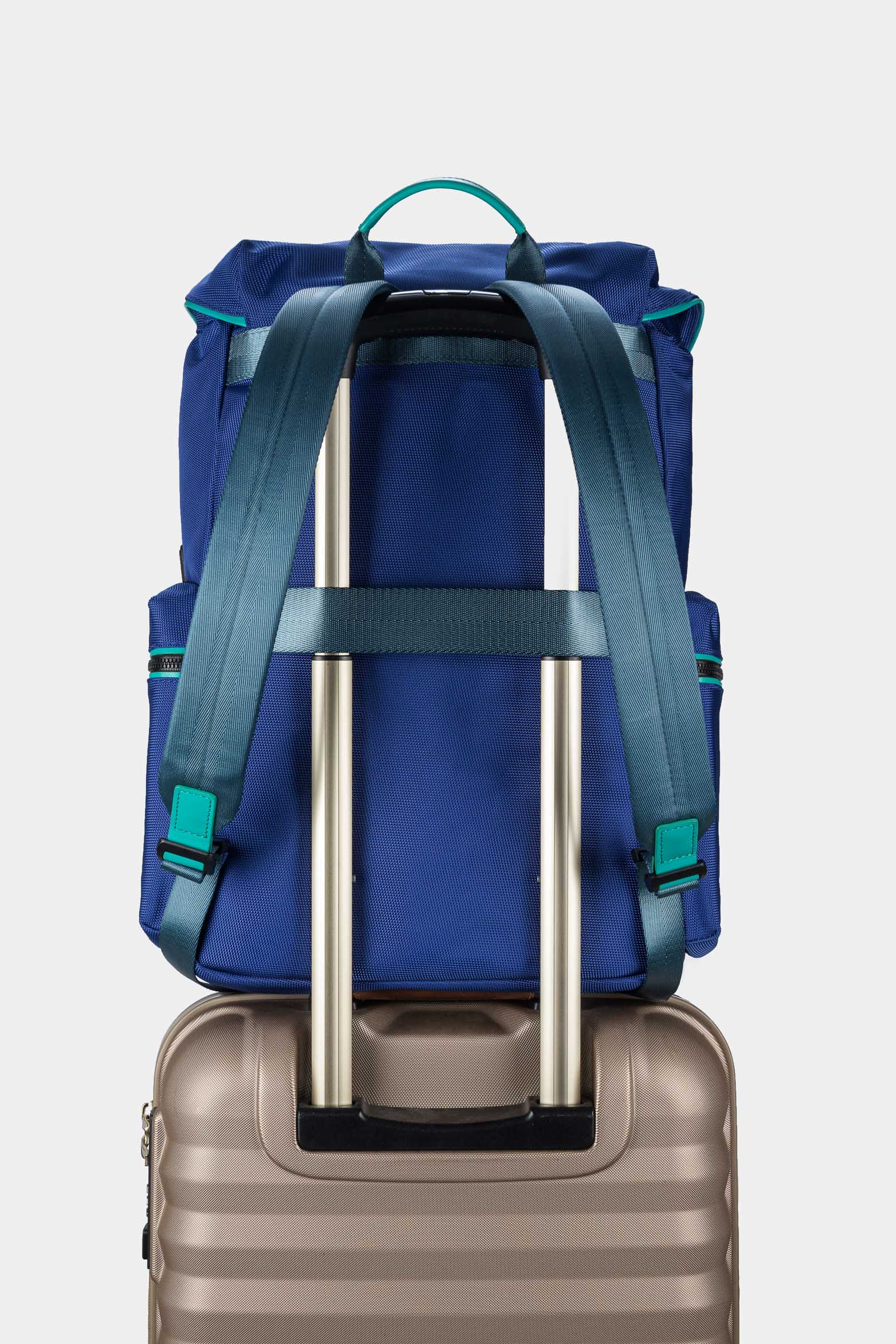 Men’s Konda Multifunctional Backpack in Canvas and Leather - Image 4