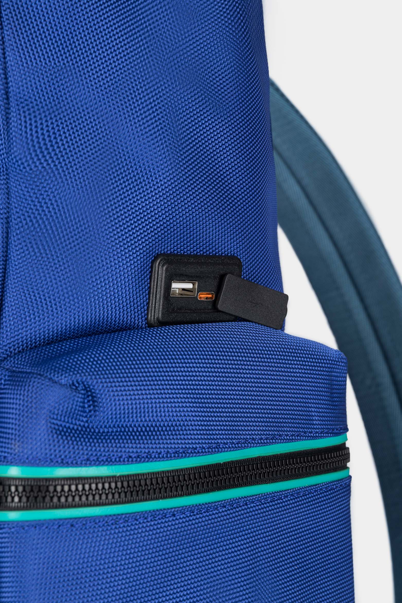 Men’s Konda Multifunctional Backpack in Canvas and Leather - Image 6