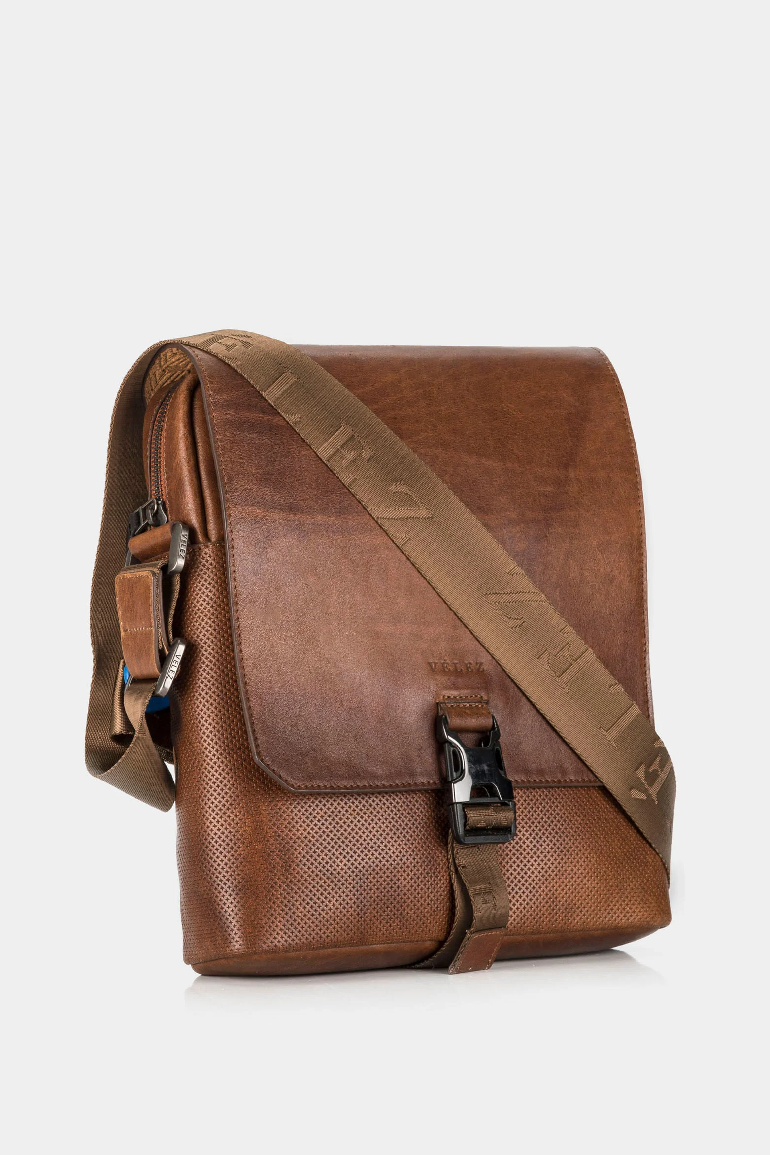 Men’s Leather Shoulder Handbags with Branded Strap - Image 5